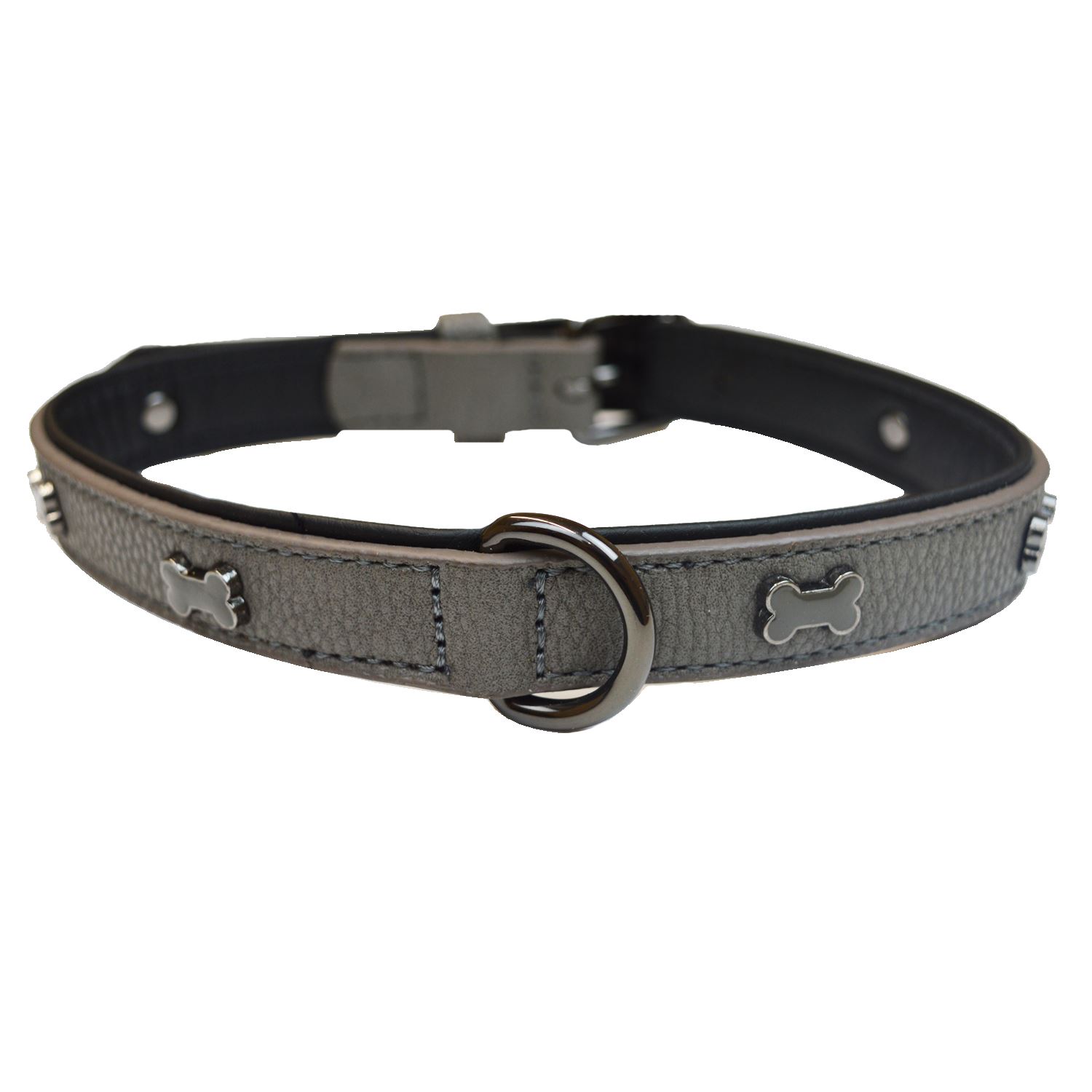 RSPCA Faux Leather Collar Dog Puppy Pet Bone Embellishments 4 Colours 1