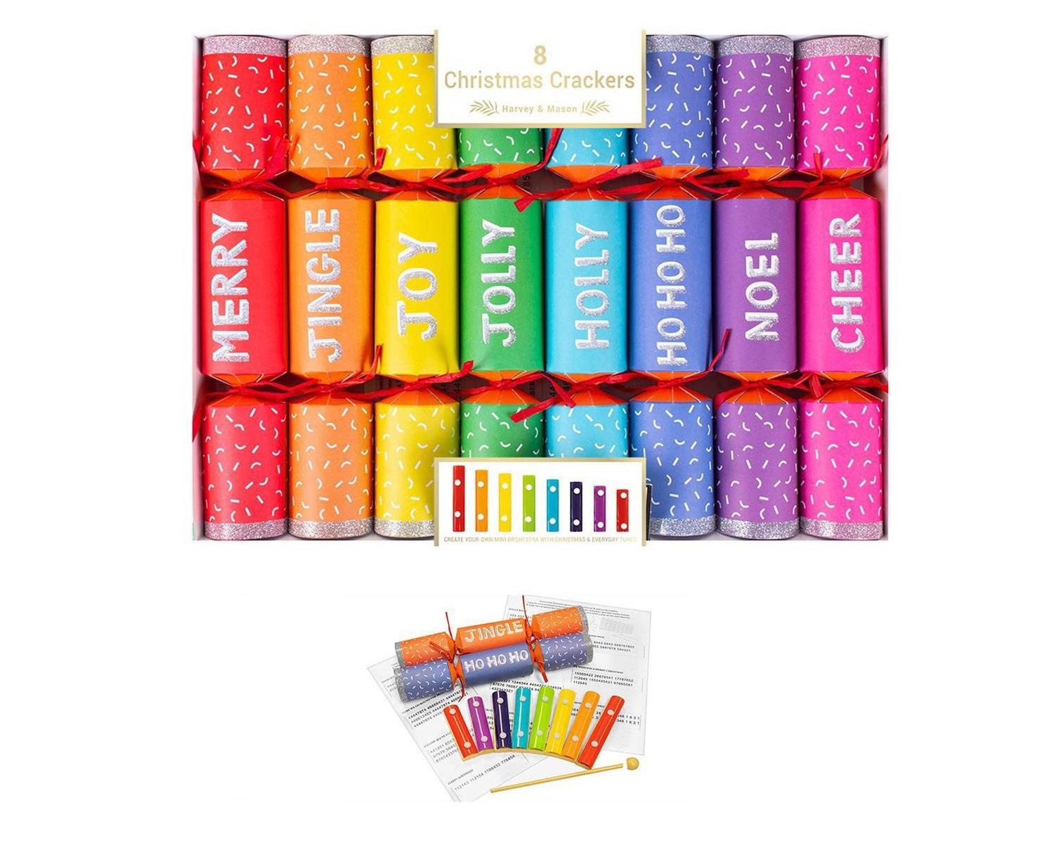 8 Xylophone Musical Christmas Crackers Festive Family Game Novelty Hats Bells - Picture 13 of 20