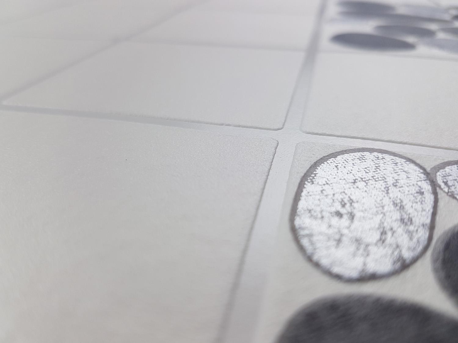 Kitchen Bathroom Tile Stone Wallpaper Washable Vinyl Black ...