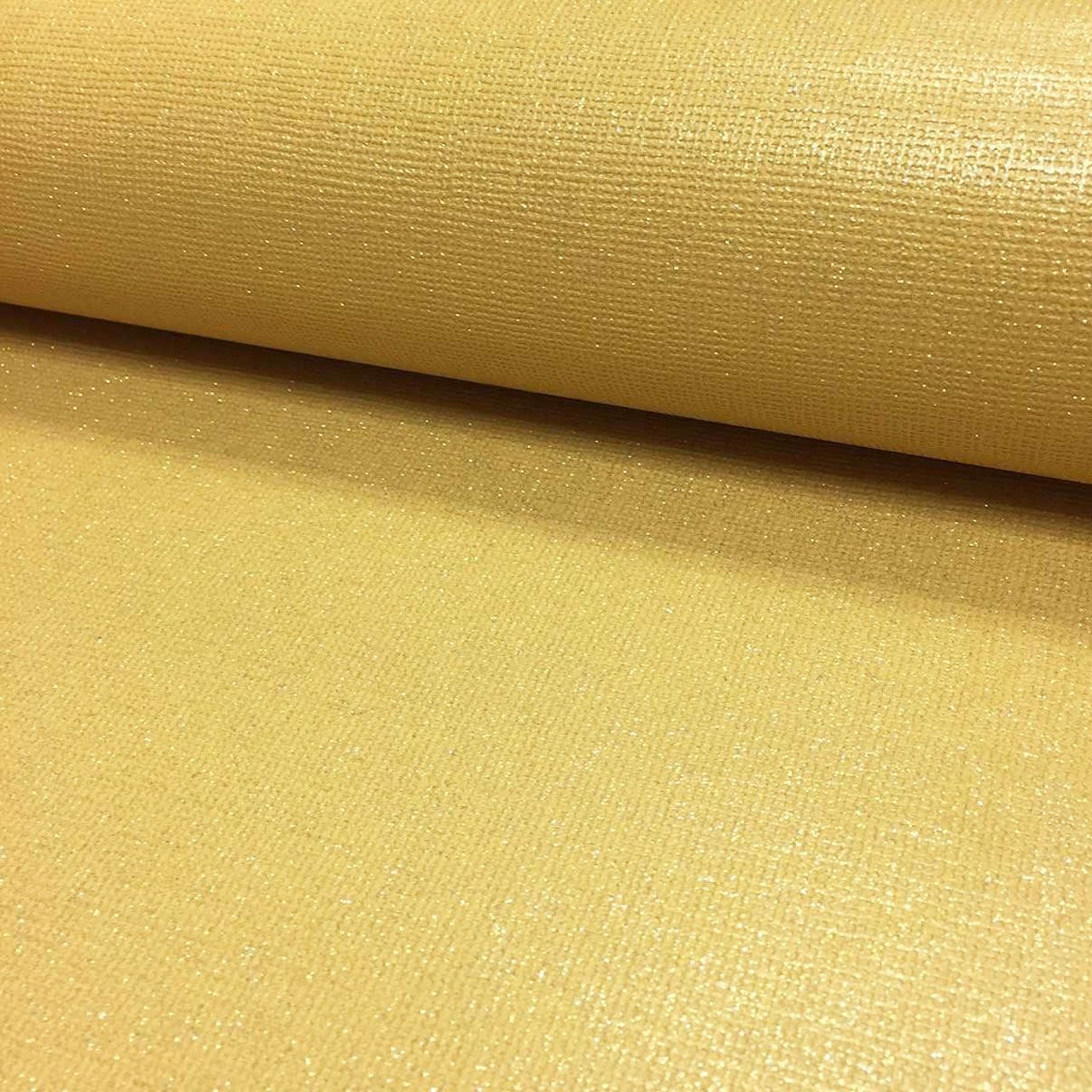 Mustard Plain Glitter Wallpaper Modern Luxury Sparkly Textured Vinyl