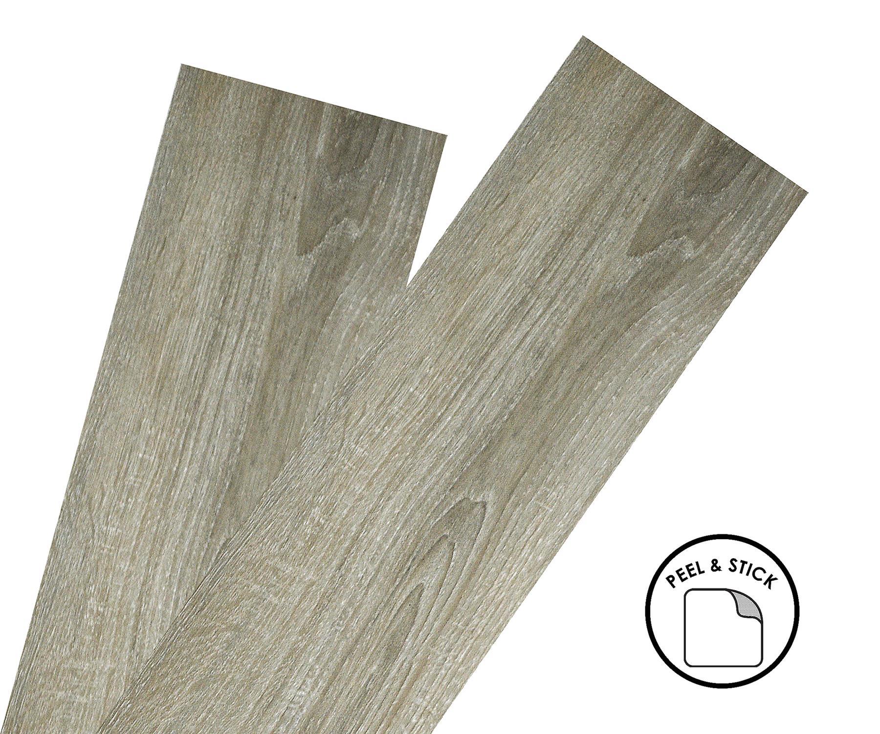 FLOOR PLANKS TILES Self Adhesive Wood Effect Vinyl Flooring Kitchen 