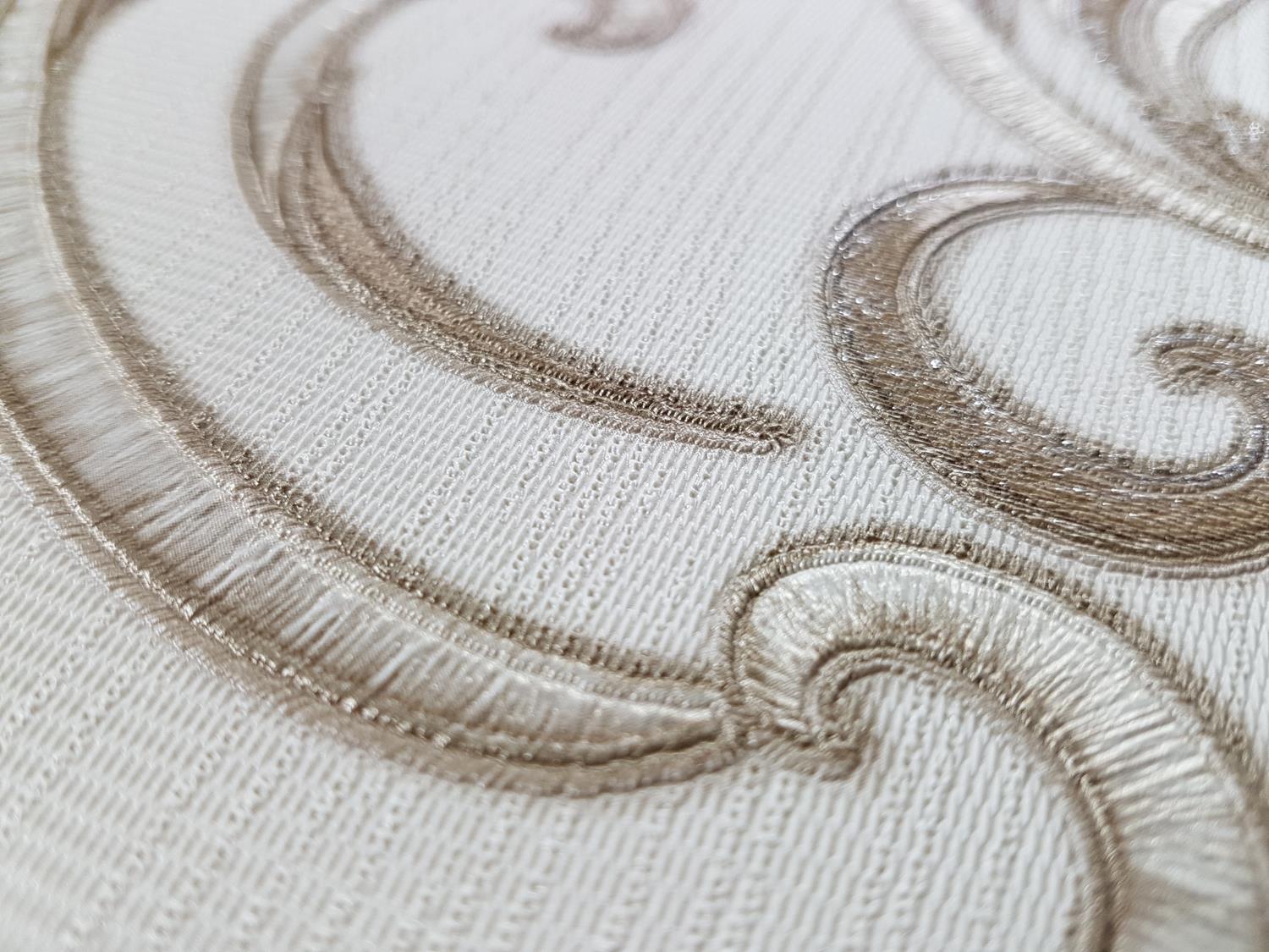 Debona Isabella Damask Ivory Gold Silver Wallpaper Floral Glitter