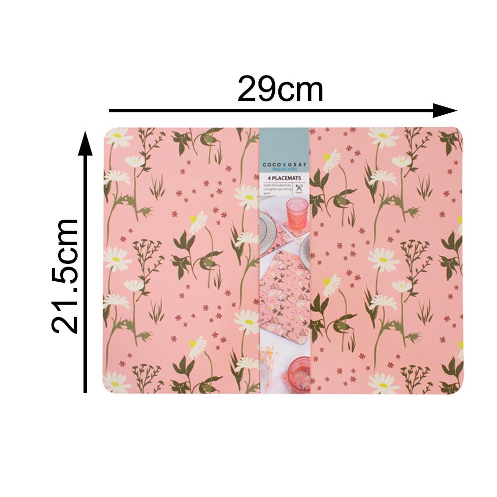 4er Pack Untersetzer und Platzsets schwarz elegant oder grau Schmetterling Design - Bild 16 von 94