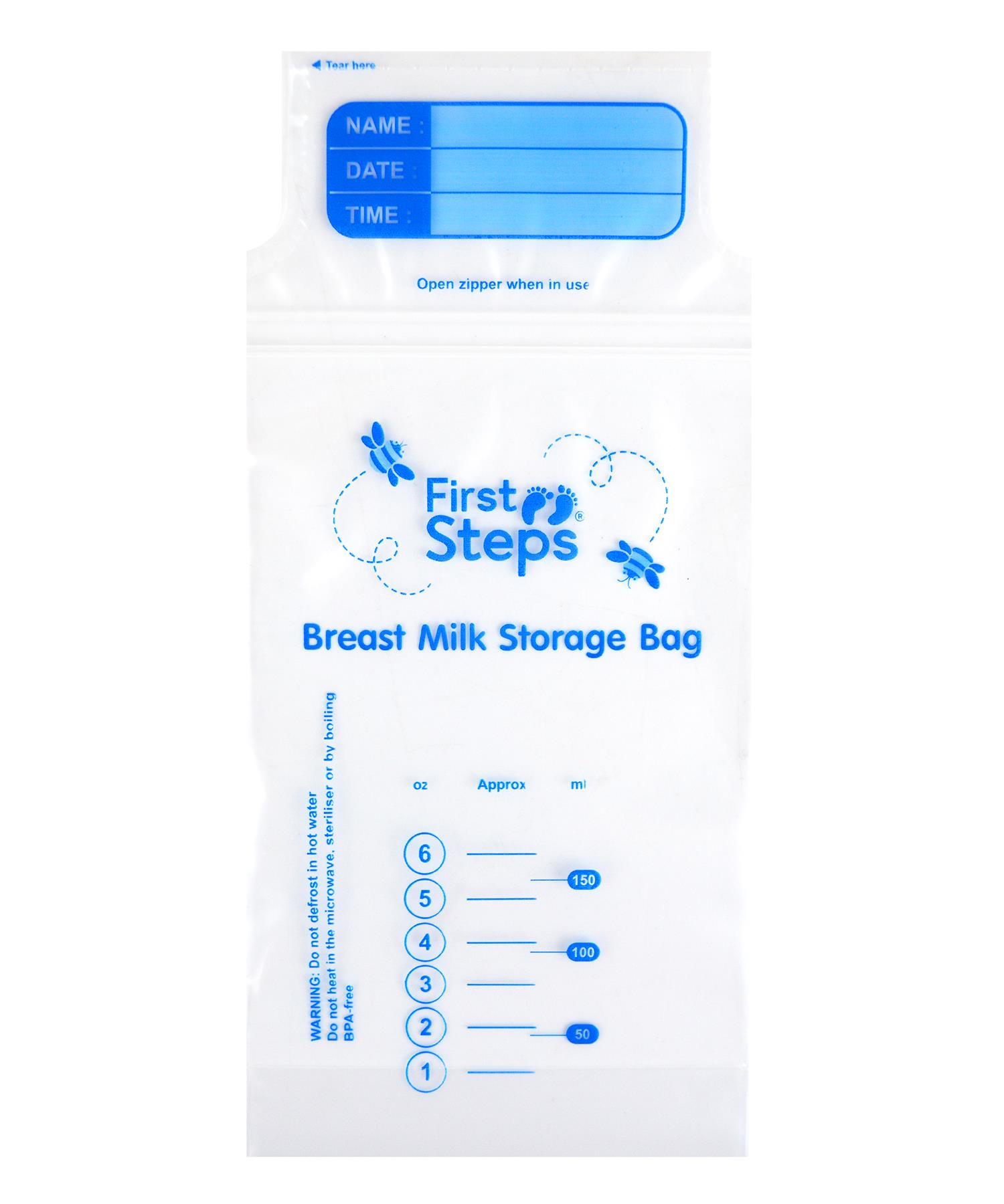 Breast Milk Storage Bags Freezer Pre Sterilised Easy Seal Storage