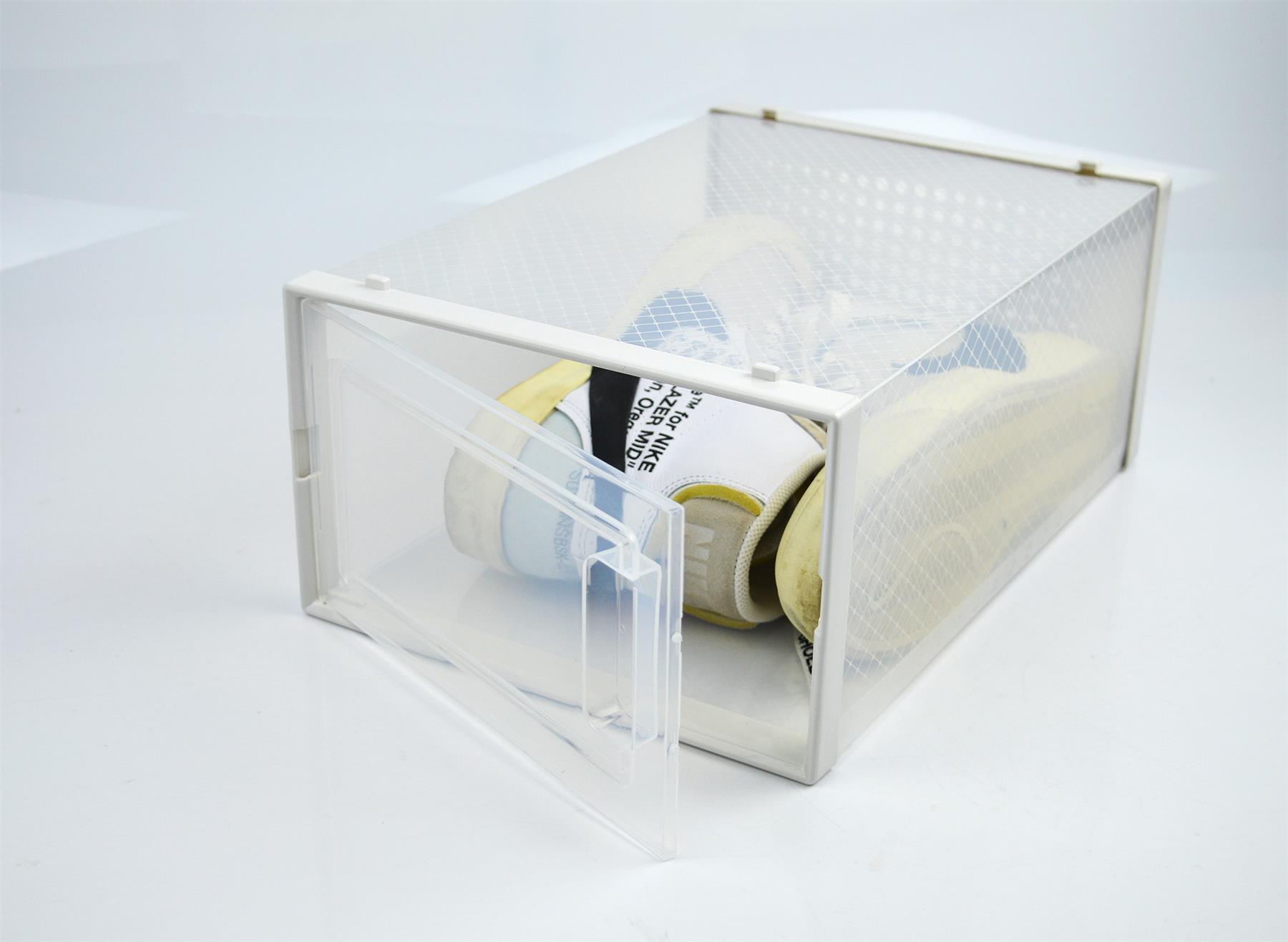 Stackable Shoe Box Stacking Shoe Box Home Storage Click Shoe Organiser