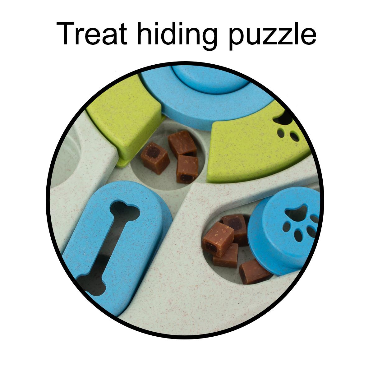 Treat Puzzle Toy Pet Dog Puppy Squeaker Interactive Stimulating Play Enrichment - Picture 22 of 22