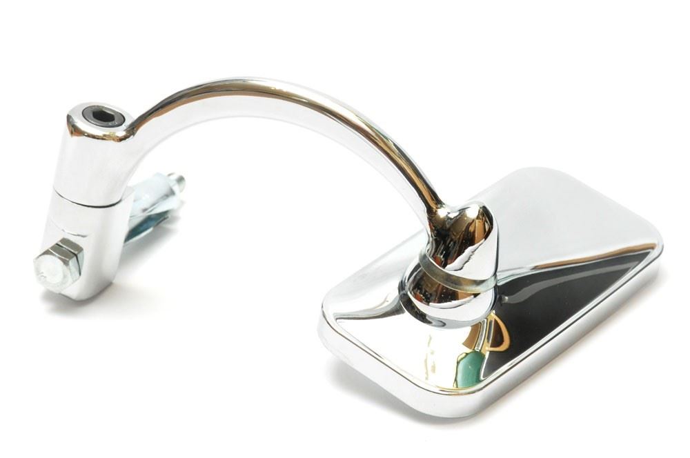 Universal Chrome Bar End Mirror, Rectangular Glass, 7/8" Handlebars eBay