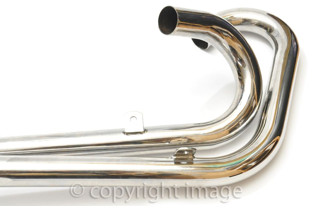 Exhaust Pipes, BSA A10 Spitfire, High Level, Left Side, 422690, 42
