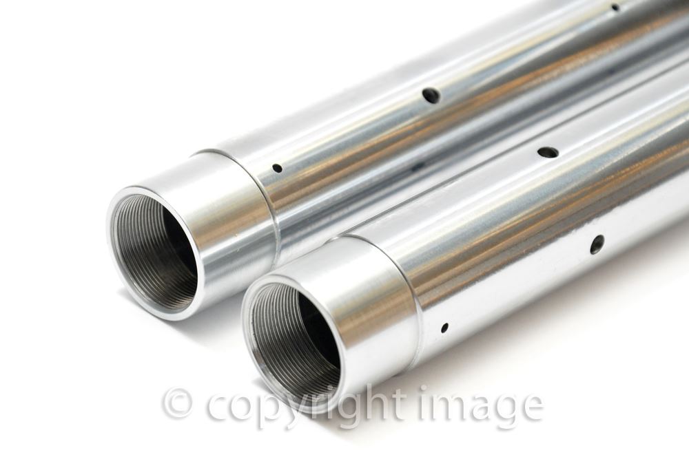 Fork Stanchion Pair, Triumph T100SS 3TA 5TA 196063, Hard Chrome, 97