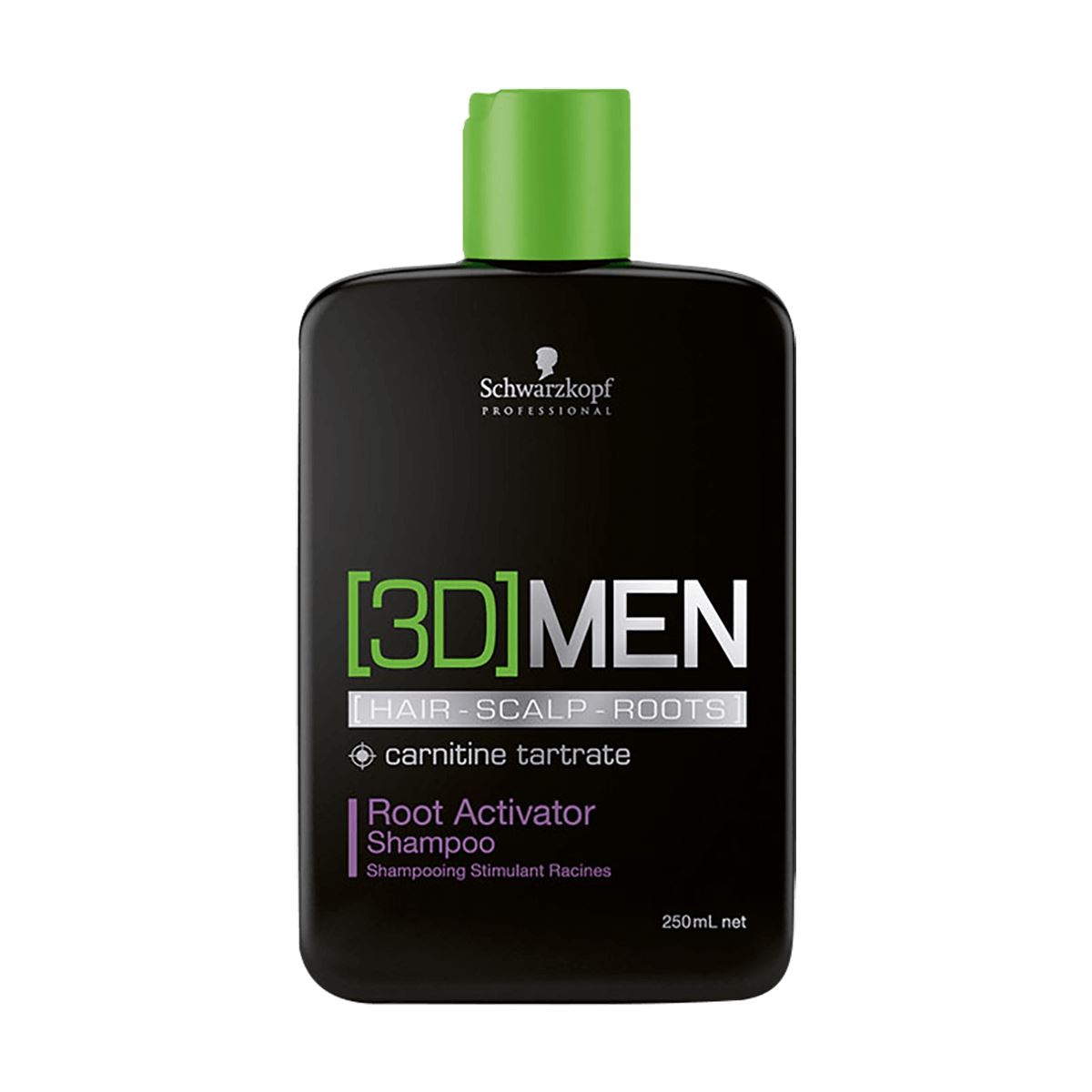Schwarzkopf 3dmen root activator Shampoo cosmetic homme 250ml (4045787264425)