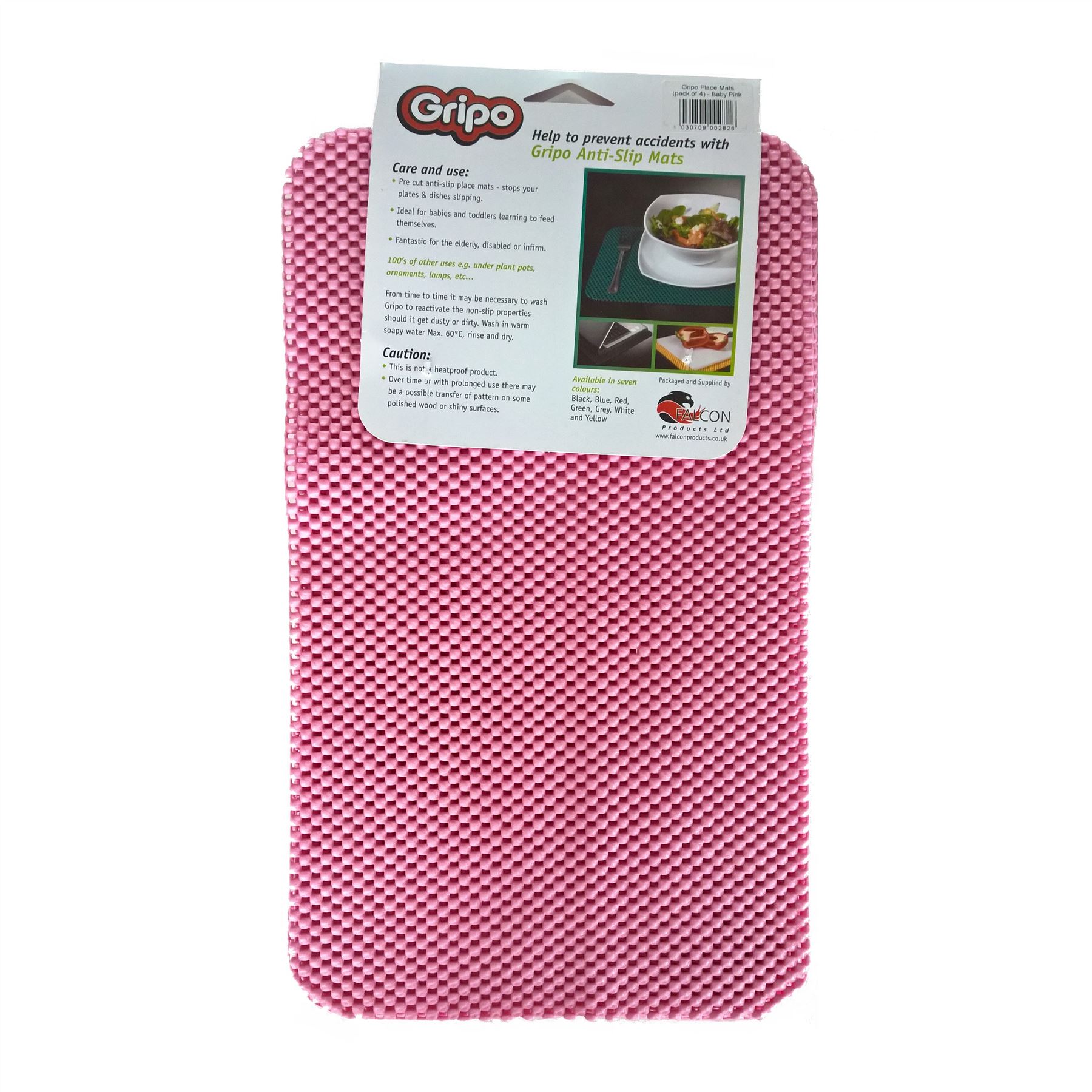 Gripo 4x Anti Slip Placemats Grip Stops Plates Dishes Slipping NonSlip