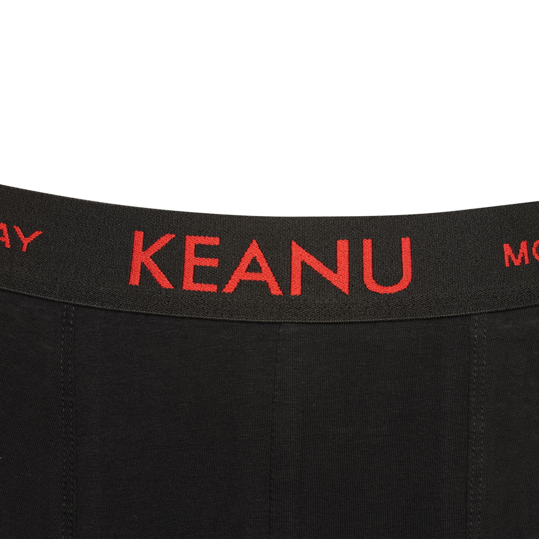 Mens Boys 7 Pack Keanu Days Of The Week 95% Soft Cotton Rich Black Boxer Shorts - Picture 9 of 11