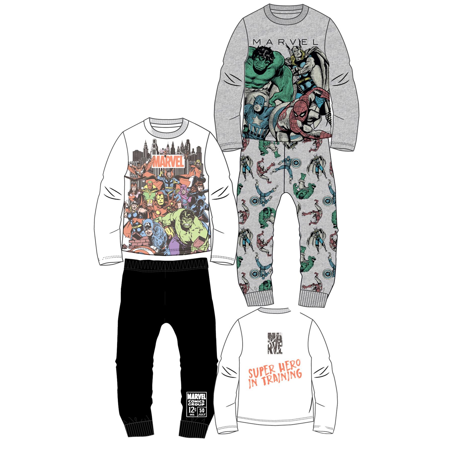 2 pack Boys Kids Disney Marvel WWE Character Cotton Pyjamas 1- 14 Years Gift - Picture 2 of 7