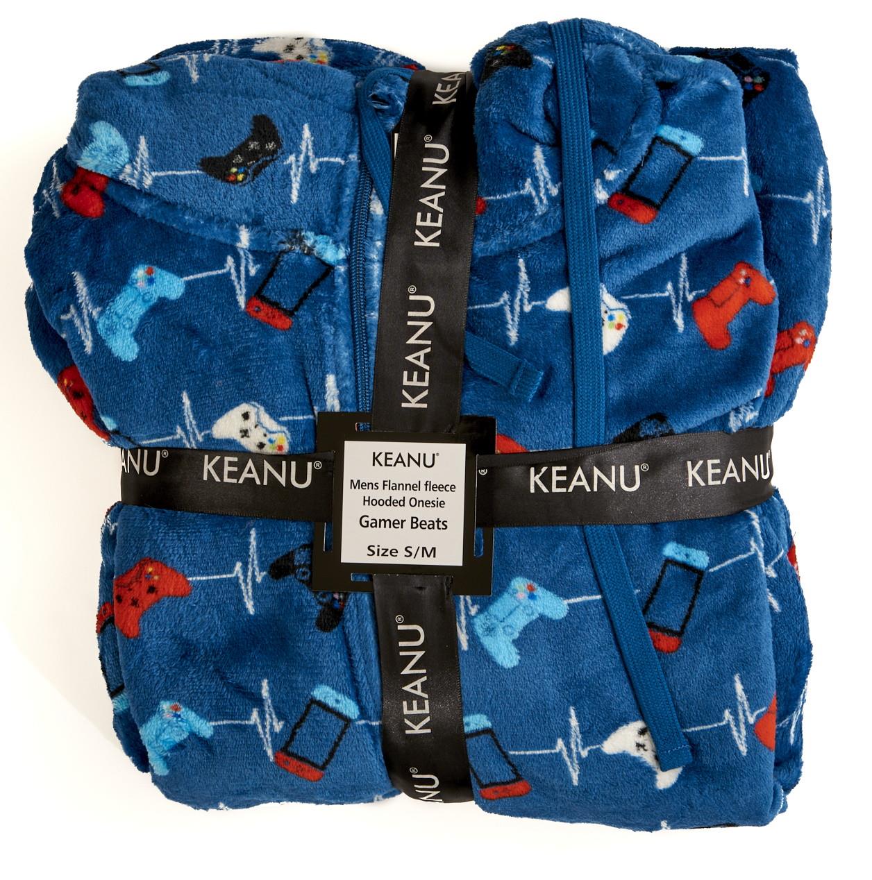 Mens Boys Luxury Flannel Fleece Matching Retro Games Hooded Gown Robe Onesee - Picture 67 of 75