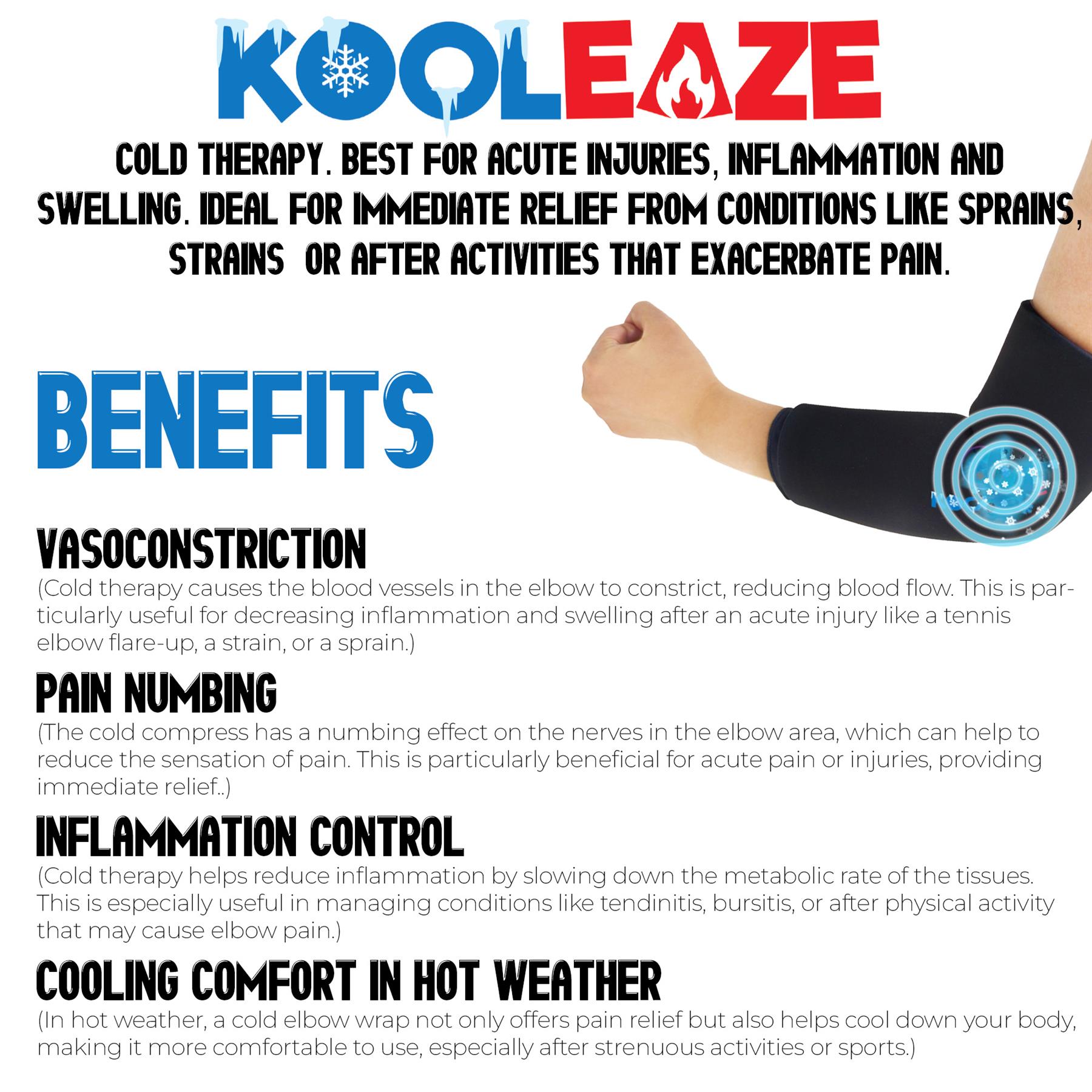 KOOLEAZE Hot / Cold Reusable Gel Ice Compress Pack Swelling Pain Relief Support - Picture 32 of 50