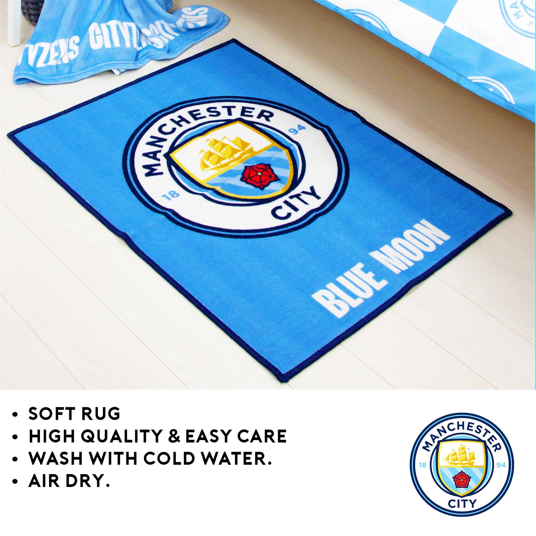 Fundas nórdicas oficiales del Manchester City FC Football Club Merch mantas y más - Imagen 28 de 31