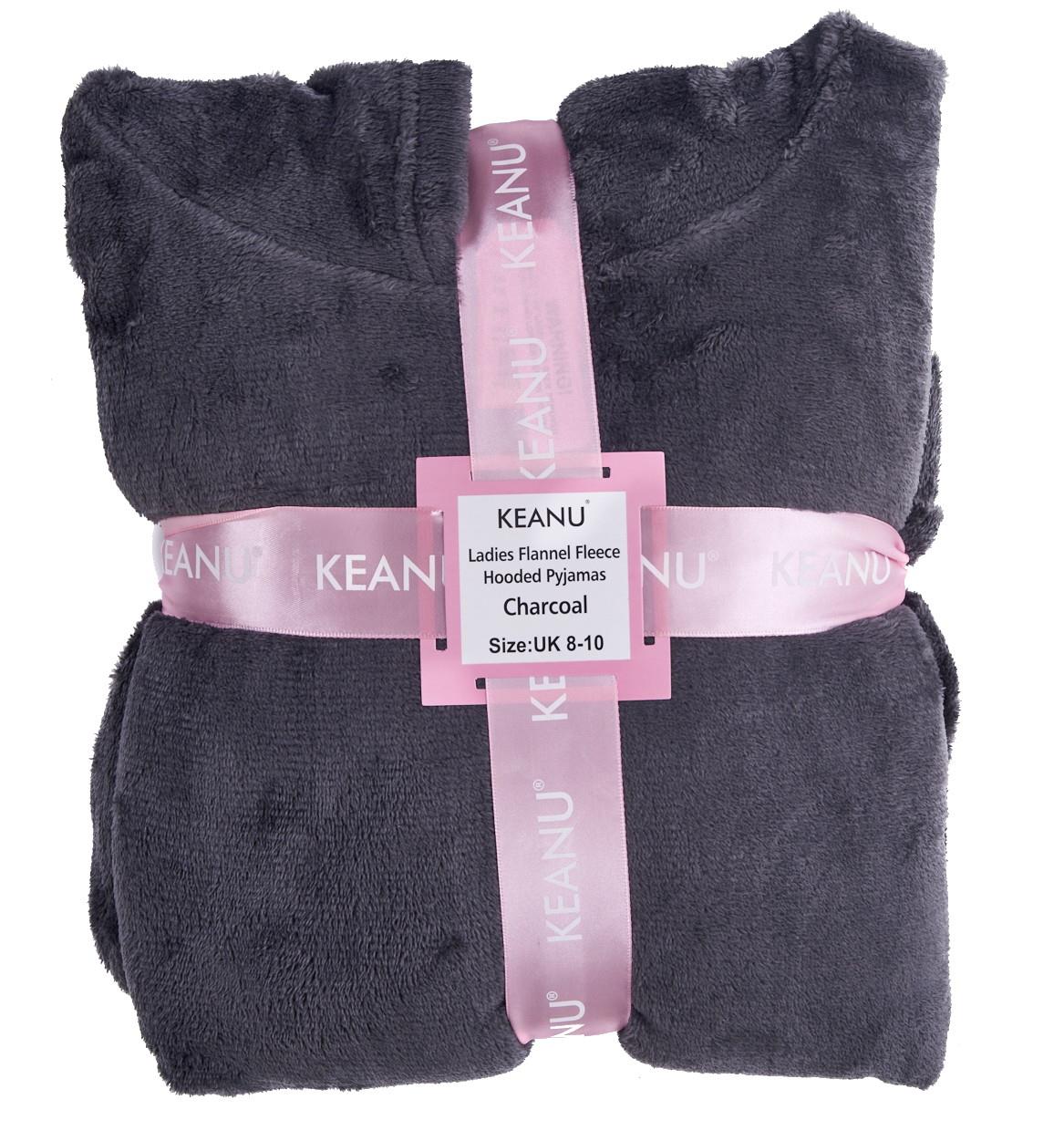 Ladies Supersoft Warm Flannel Fleece Hooded Pyjamas Twosie Lounge Wear Gift Set - Picture 43 of 79