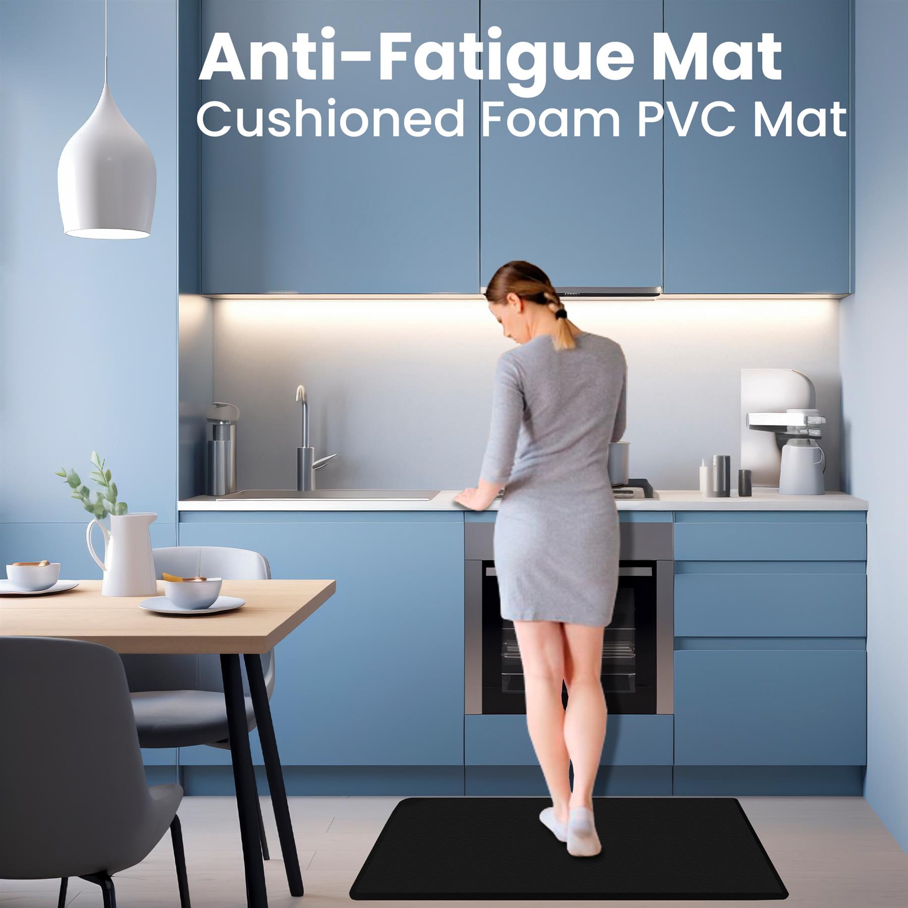 K Collection Anti-Fatigue Standing Mat – Non-Slip Durable PVC for Home/Work - Produktbild 2
