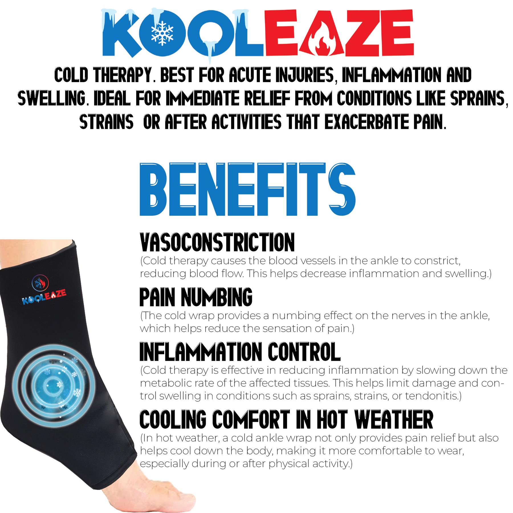 KOOLEAZE Hot / Cold Reusable Gel Ice Compress Pack Swelling Pain Relief Support - Picture 25 of 50