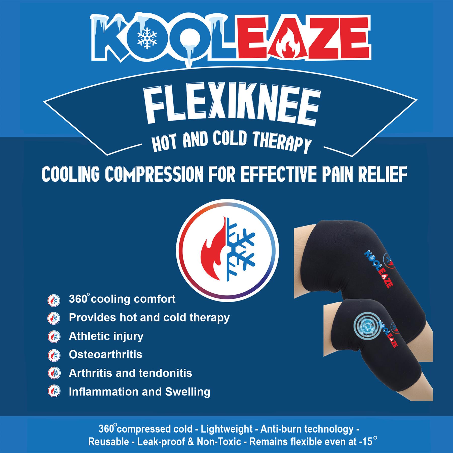 KOOLEAZE Hot / Cold Reusable Gel Ice Compress Pack Swelling Pain Relief Support - Picture 40 of 50