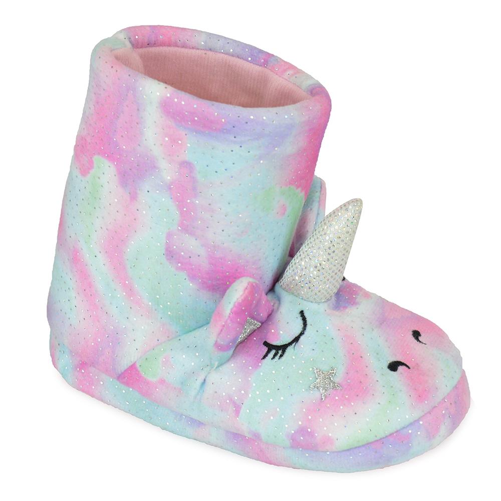Kids Girls Novelty Animal Slippers Unicorn Husky Dog Rainbow Koala Bottee 9 - 3 - Picture 10 of 10