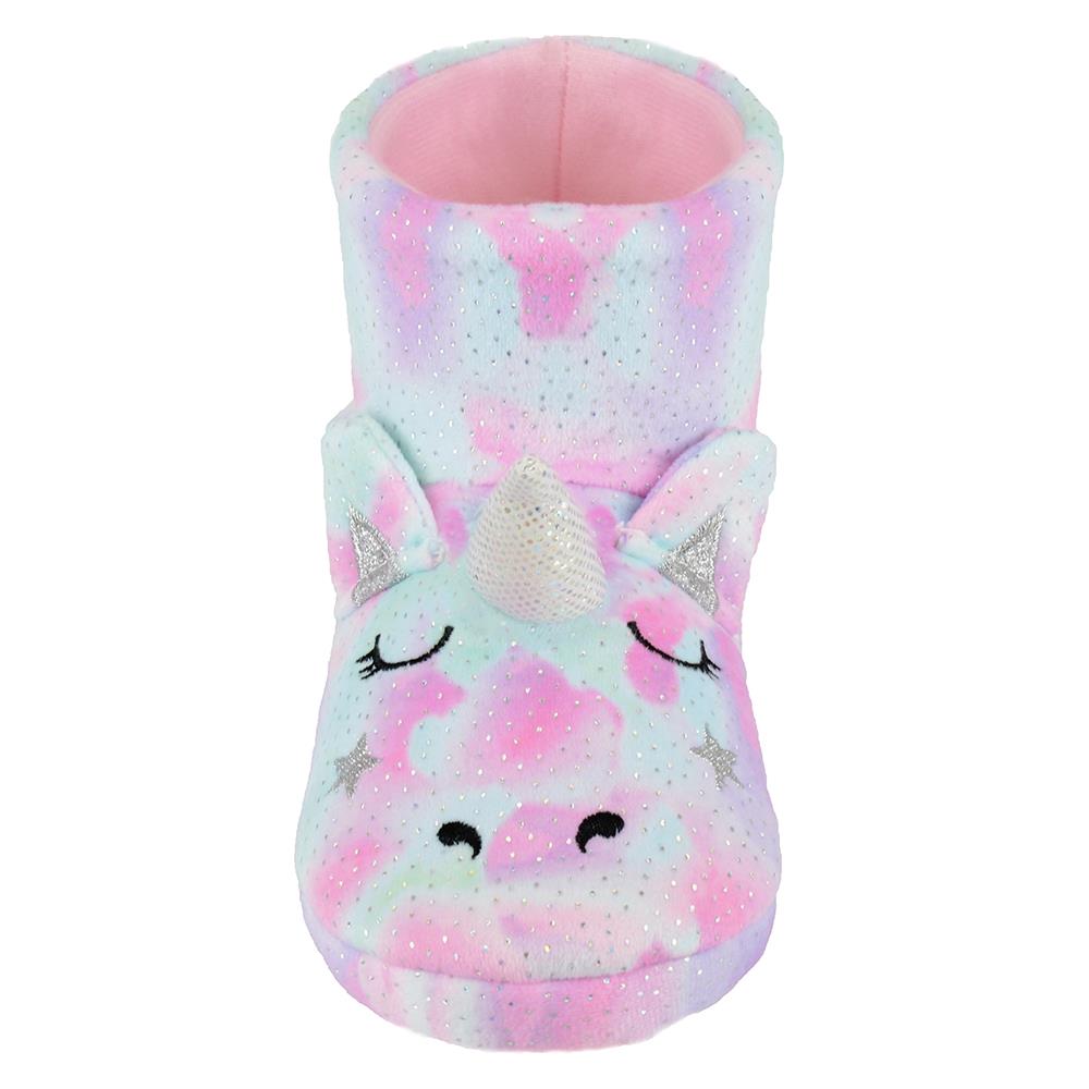 Kids Girls Novelty Animal Slippers Unicorn Husky Dog Rainbow Koala Bottee 9 - 3 - Picture 9 of 10