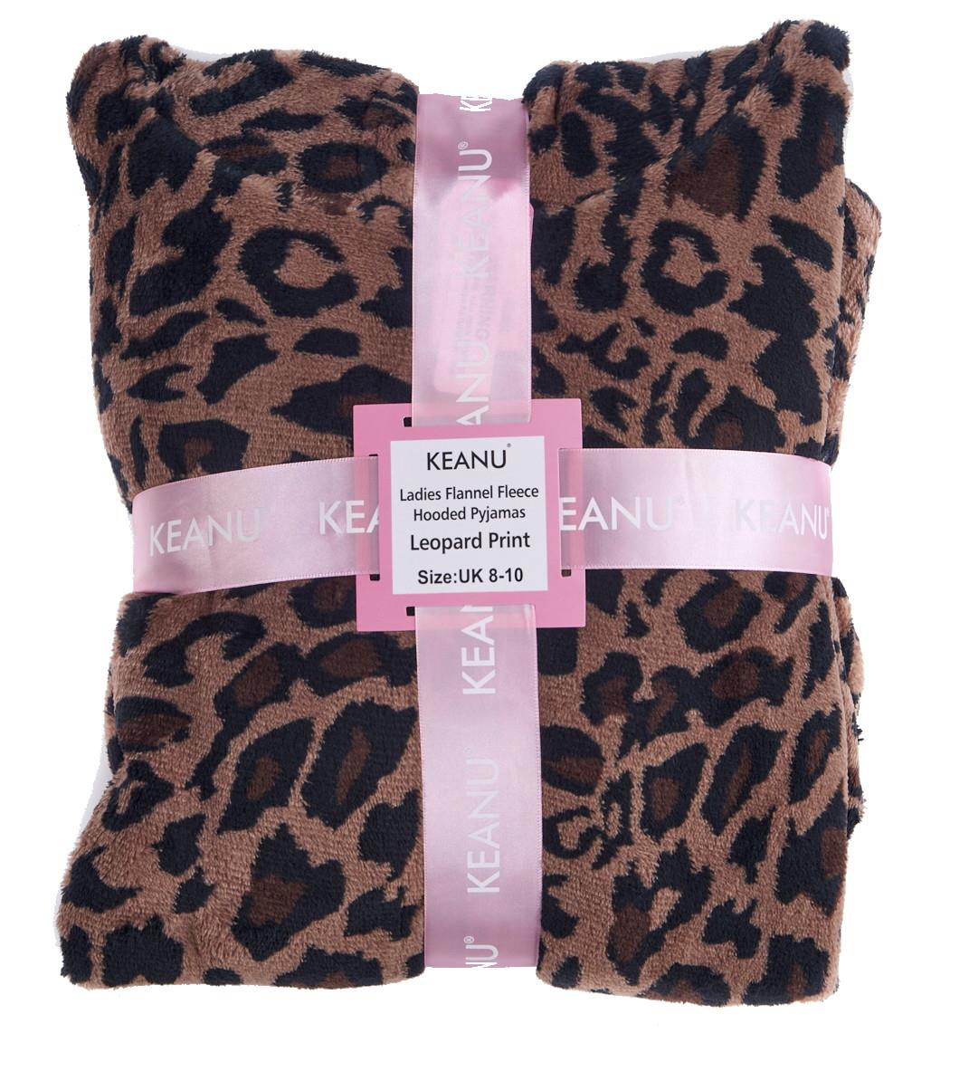 Ladies Supersoft Warm Flannel Fleece Hooded Pyjamas Twosie Lounge Wear Gift Set - Picture 79 of 79