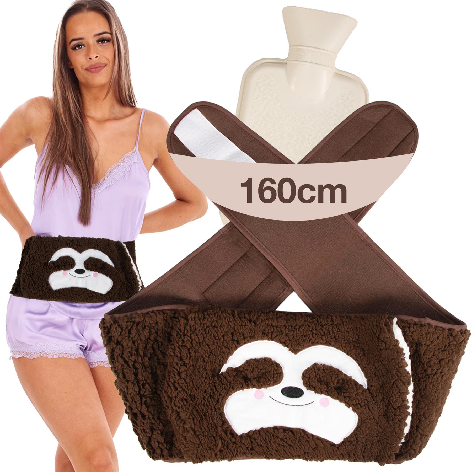 Wearable Hot Water Bottle Belt Plus Size 160cm - Period Pain Relief Warm Plush - Picture 7 of 16