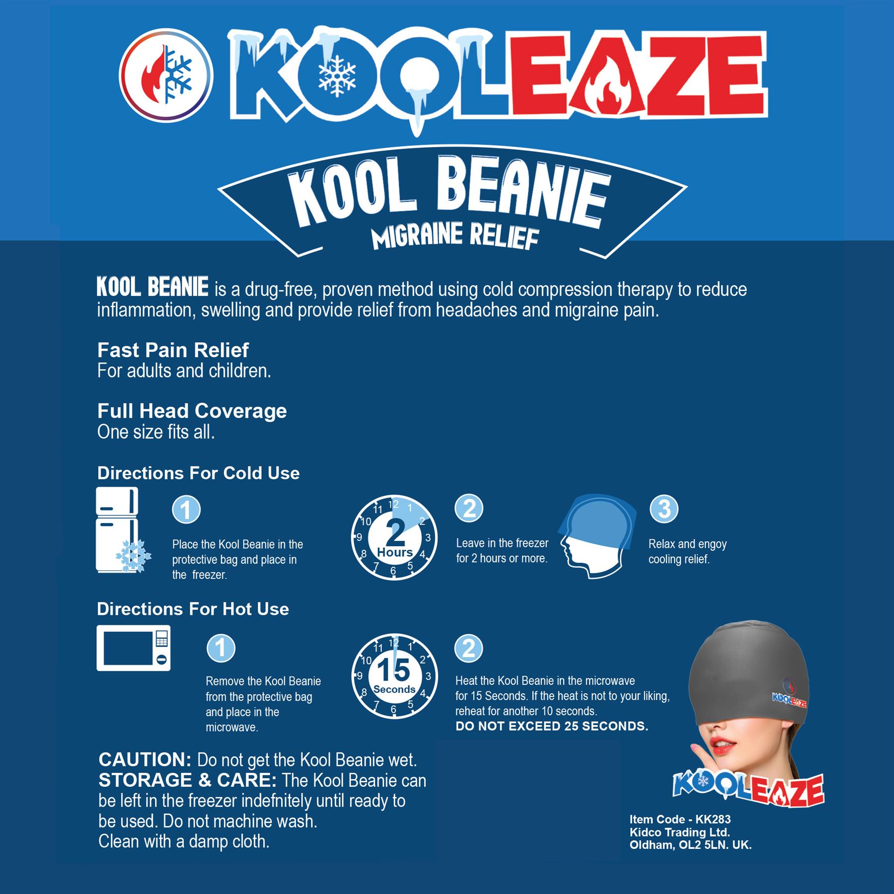 KOOLEAZE Hot / Cold Reusable Gel Ice Compress Pack Swelling Pain Relief Support - Picture 13 of 50