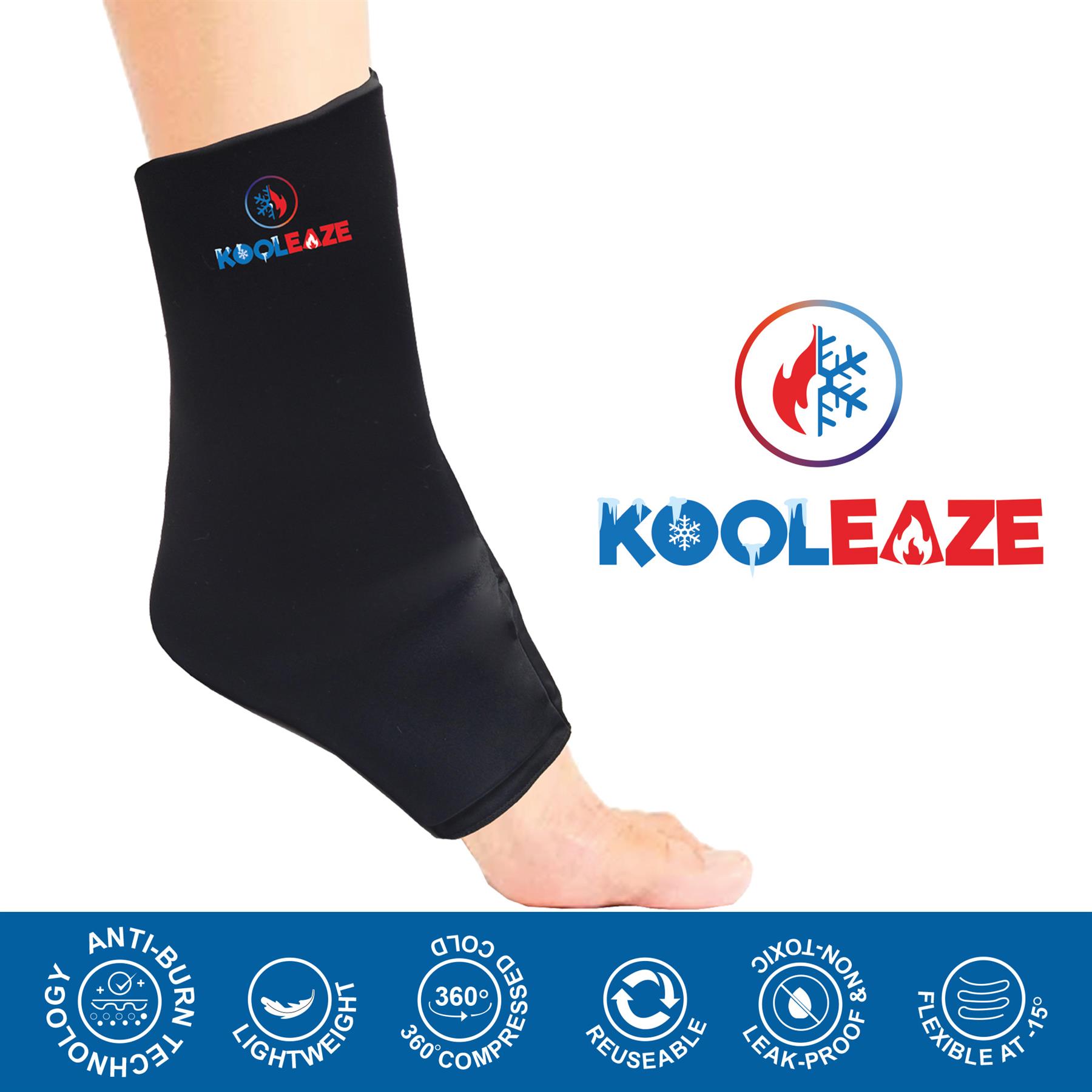 KOOLEAZE Hot / Cold Reusable Gel Ice Compress Pack Swelling Pain Relief Support - Picture 28 of 50