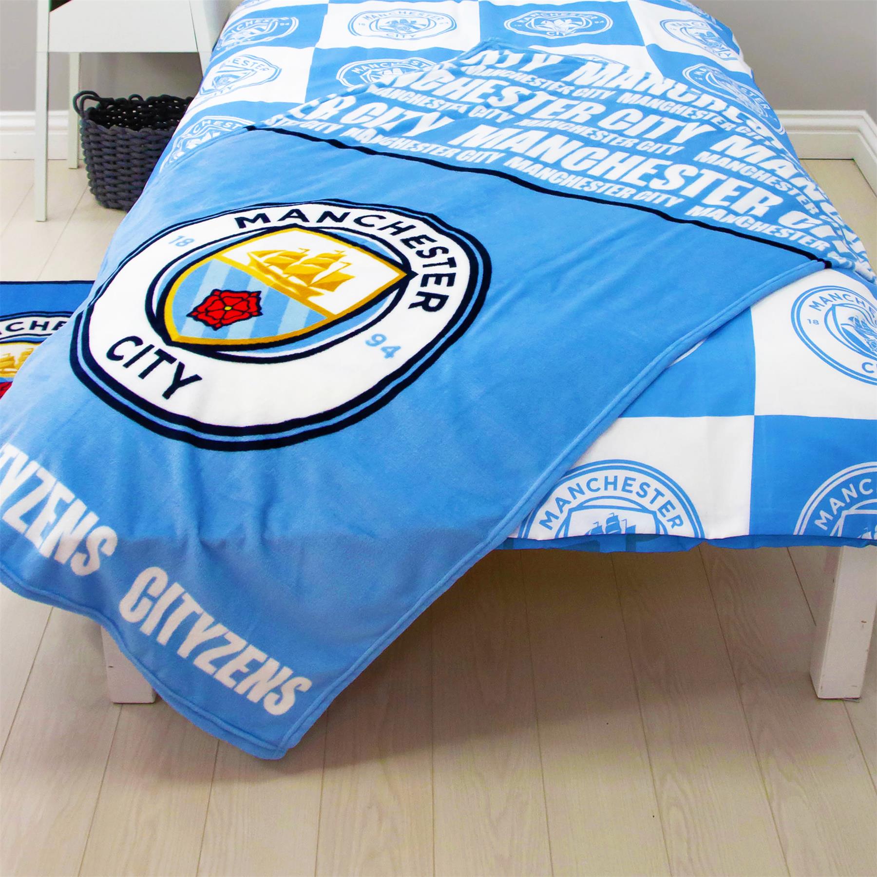 Fundas nórdicas oficiales del Manchester City FC Football Club Merch mantas y más - Imagen 15 de 31