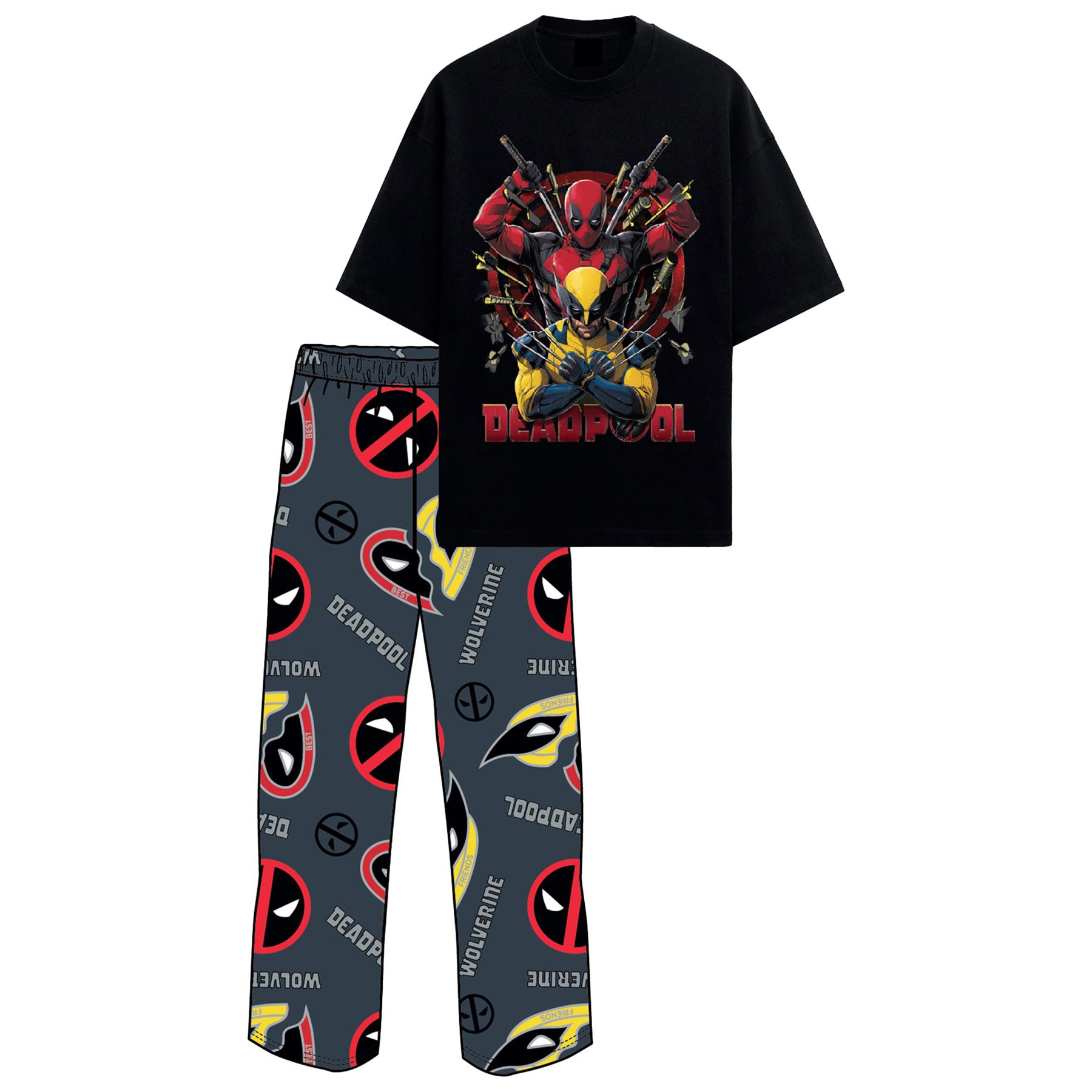 Mens Marvel Character Cotton Pyjamas Lounge Set Size S - 2XL - Picture 9 of 16