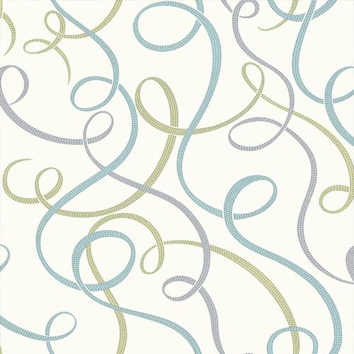 Stylish Scala Ribbon Wallpaper Swirl Twist Glitter Embossed Pattern - Picture 6 of 6