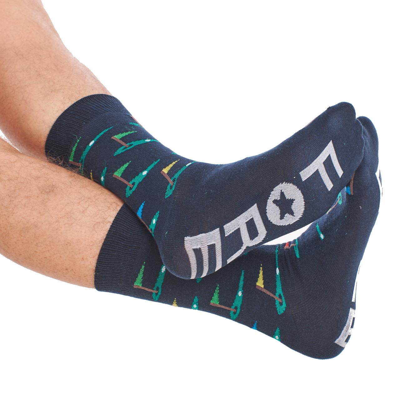 Mens 6 Pack Novelty Cotton Rich Lucky Golfer Golf Design Socks Designer Gift - Picture 8 of 13
