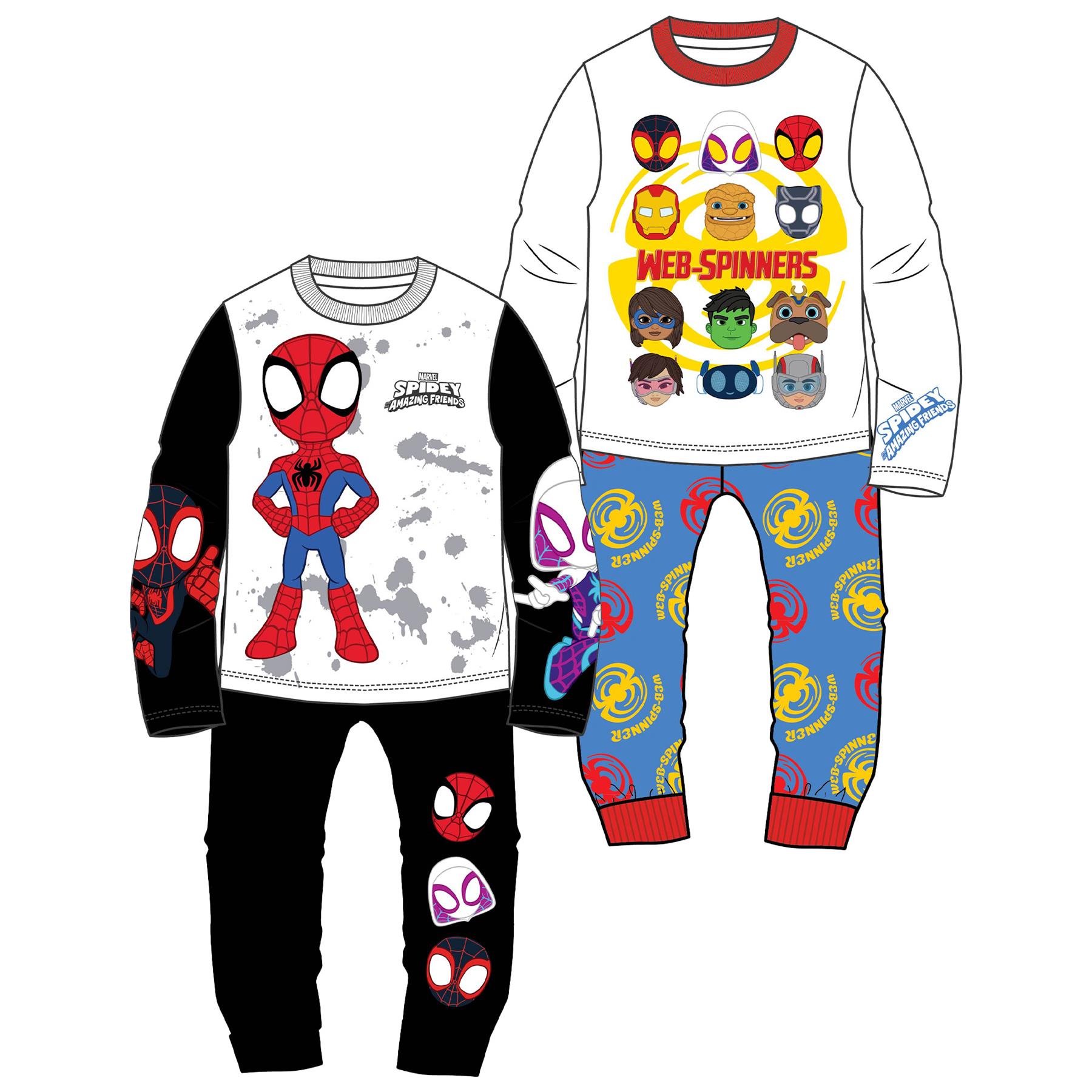 2 pack Boys Kids Disney Marvel WWE Character Cotton Pyjamas 1- 14 Years Gift - Picture 6 of 7