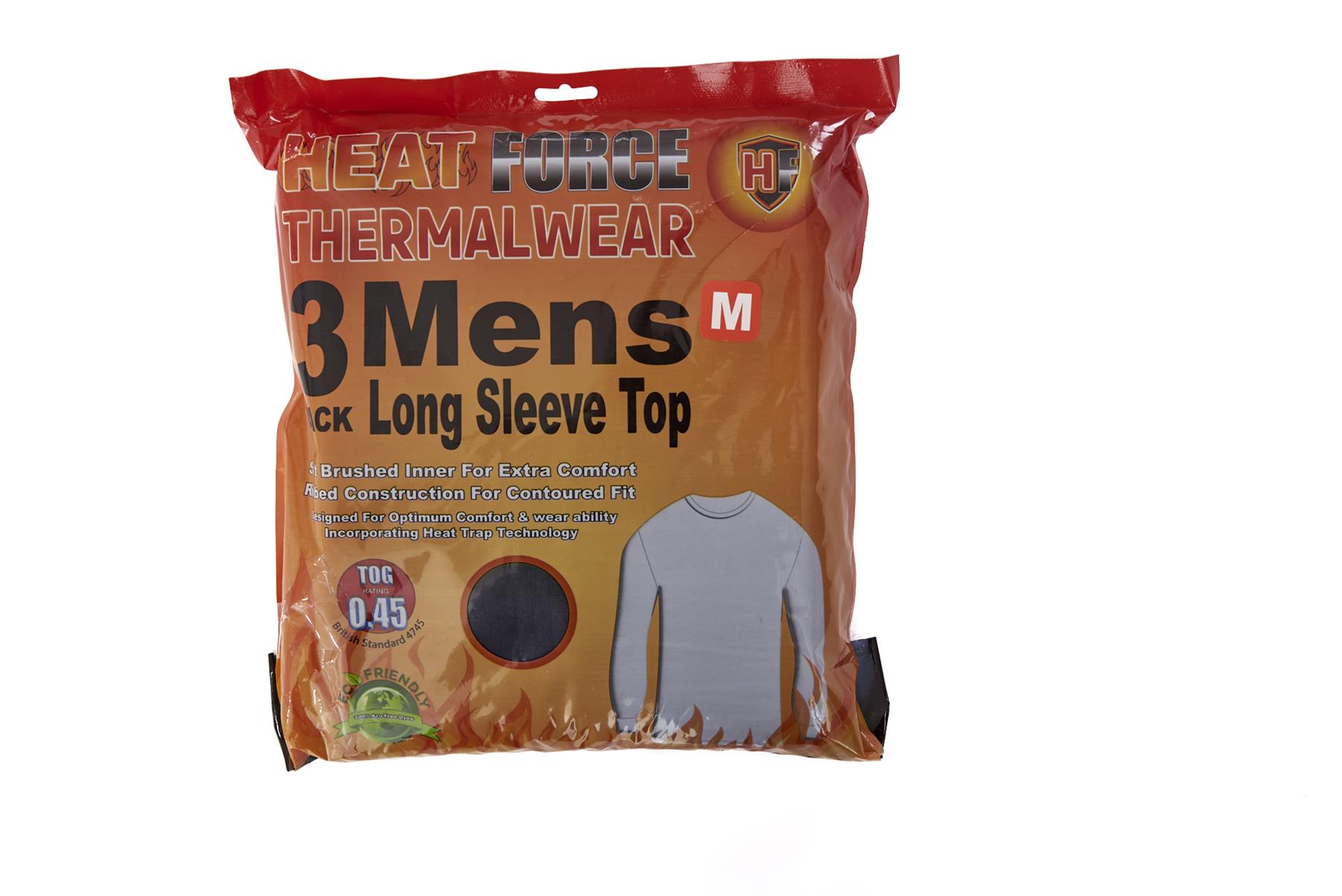 Heatforce Herren 3er Pack Thermo Langarm / Kurzarm Oberteile T-Shirt Unterwäsche S-5XL - Bild 9 von 39