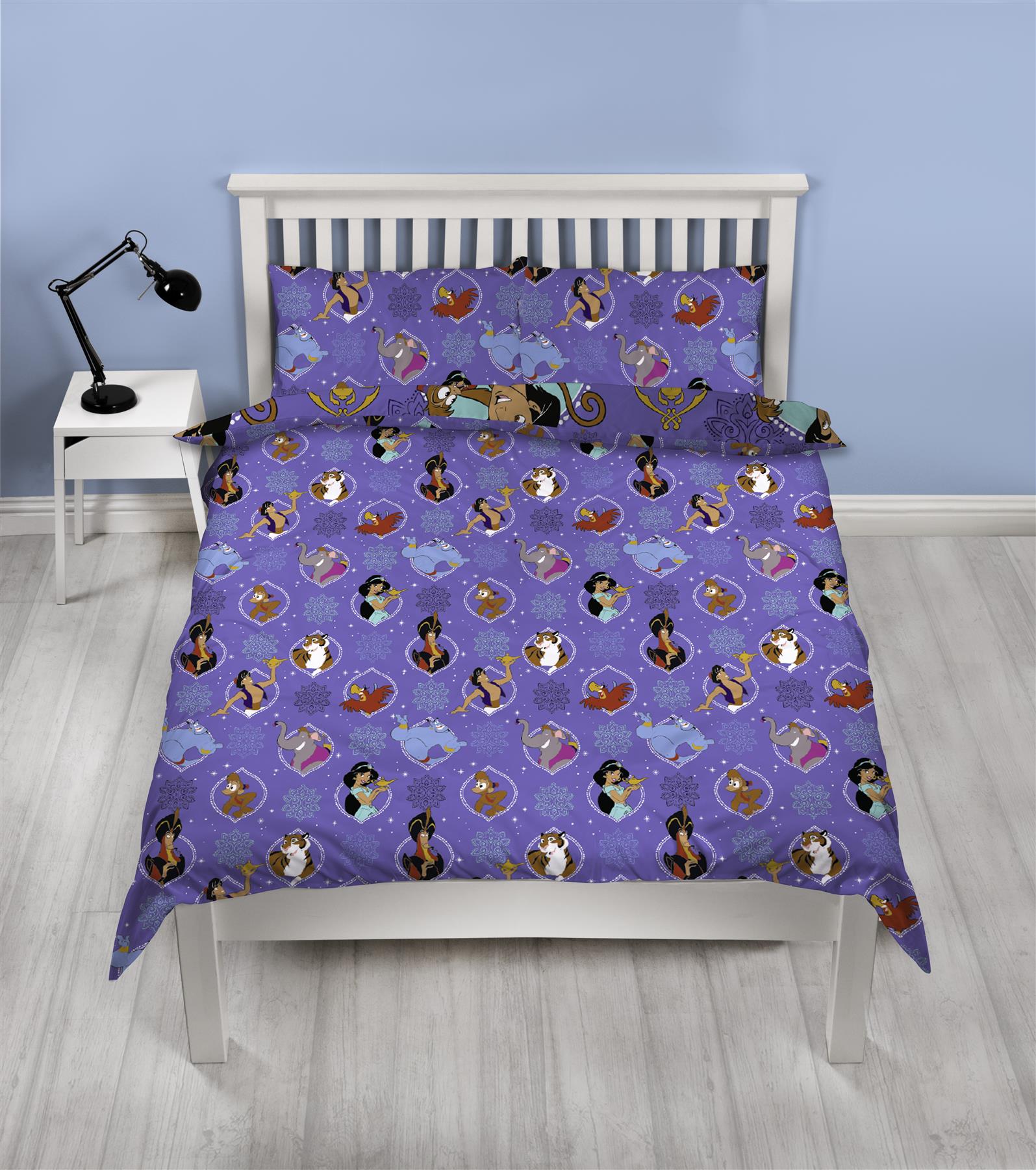 Official Disney Aladdin Licensed Duvet Covers Single/Double Bedding Genie eBay