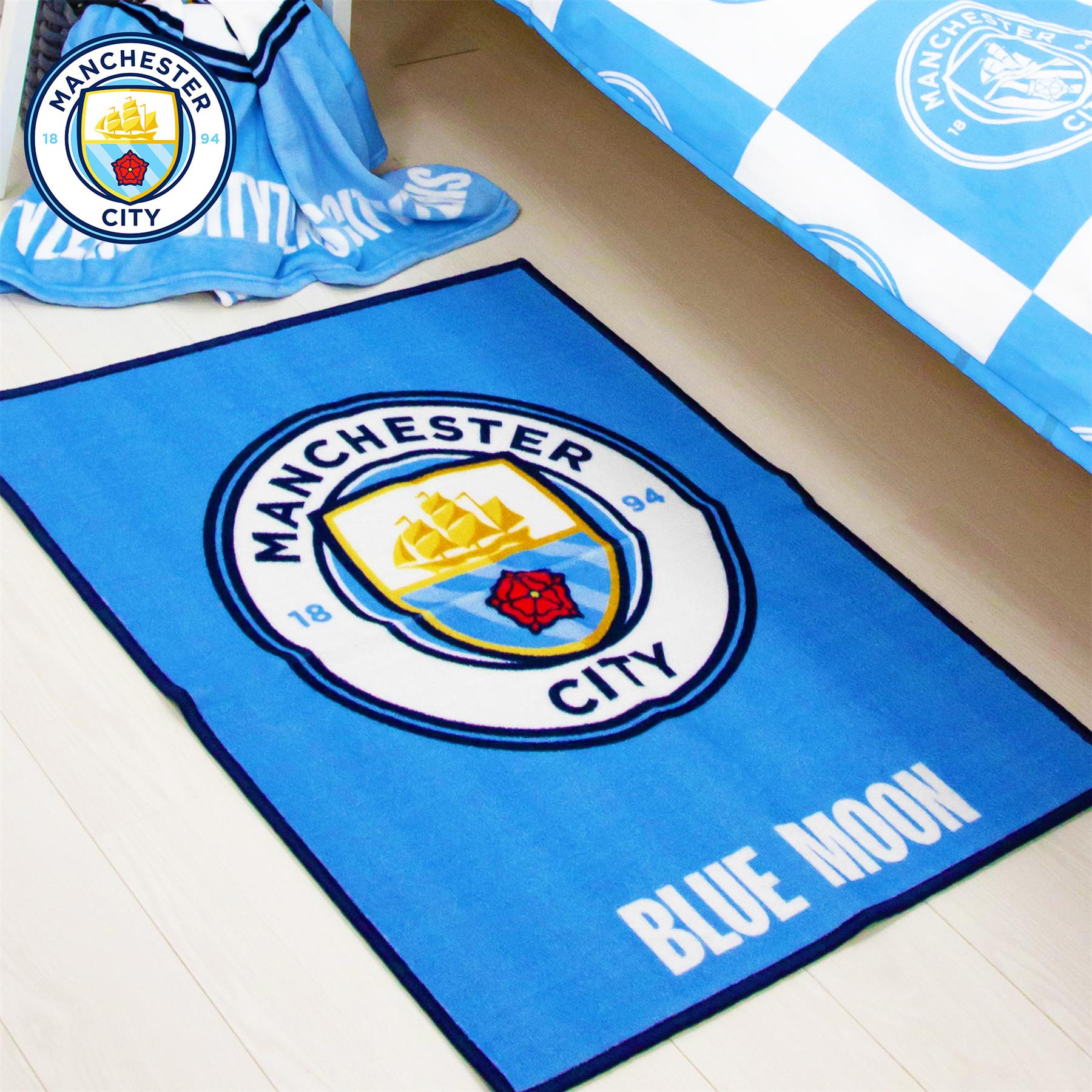 Fundas nórdicas oficiales del Manchester City FC Football Club Merch mantas y más - Imagen 30 de 31