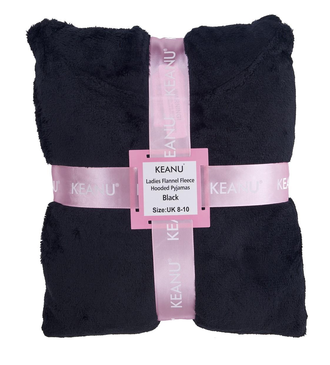 Ladies Supersoft Warm Flannel Fleece Hooded Pyjamas Twosie Lounge Wear Gift Set - Picture 24 of 79