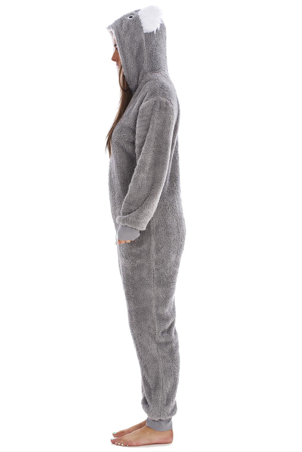 Ladies Girls Mum & Daughter Matching KOALA Snuggle Fleece Dressing Gown