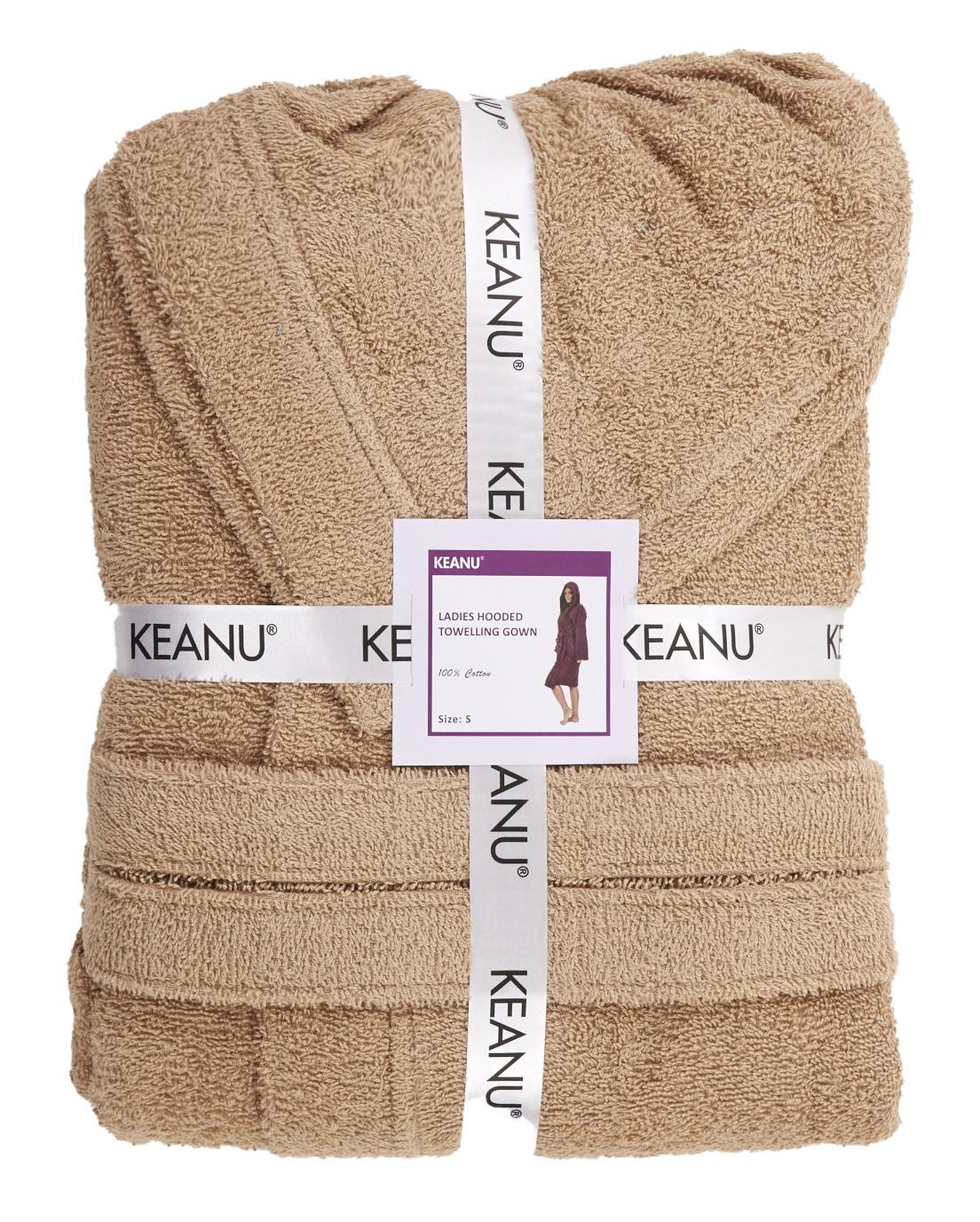 Ladies 100 Pure Cotton Towelling Hooded Dressing Gown Bathrobe Towel