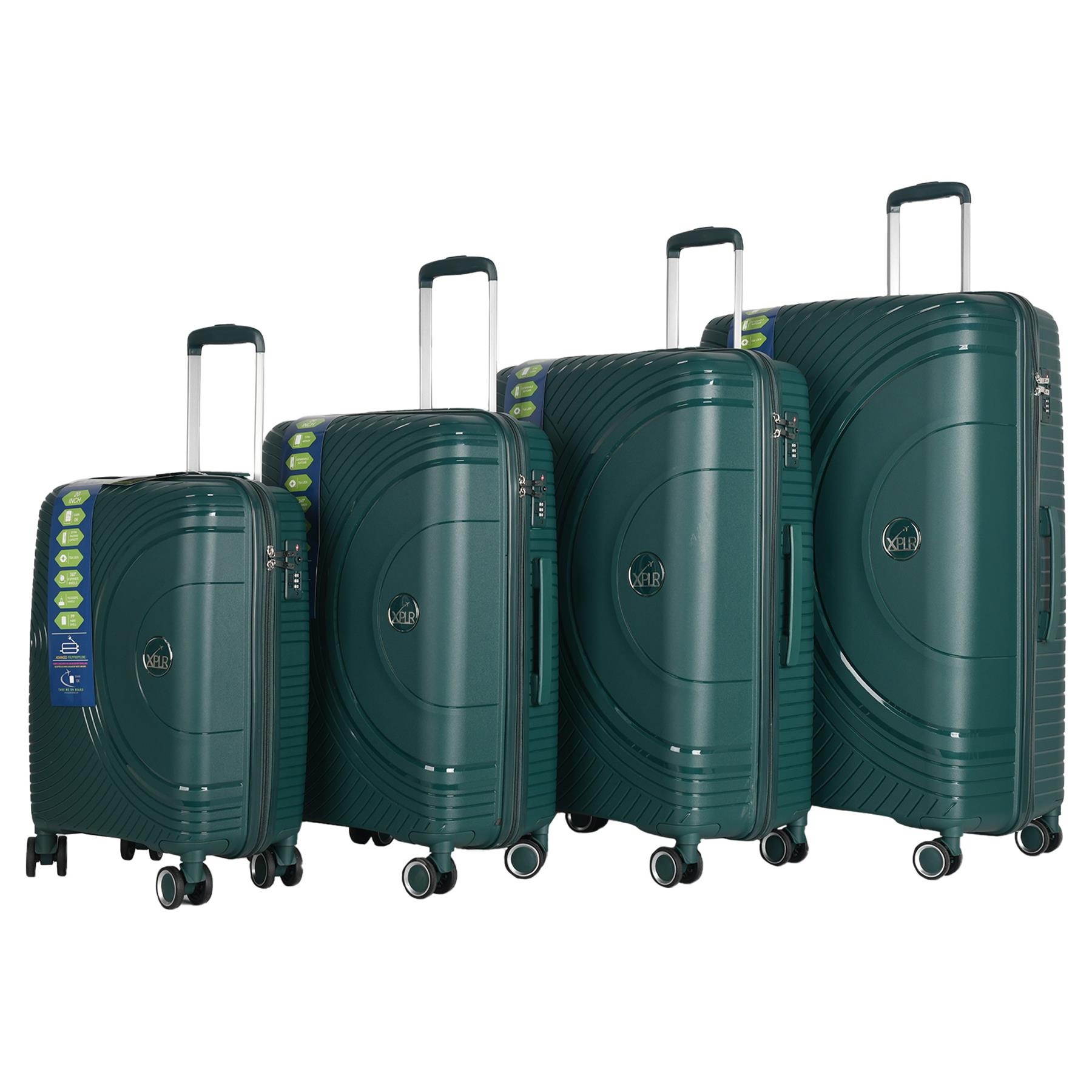 XPLR 3/4 Piece PP Hard Shell Bag Set – Luggage with Large 32” Suitcase Option - Produktbild 1