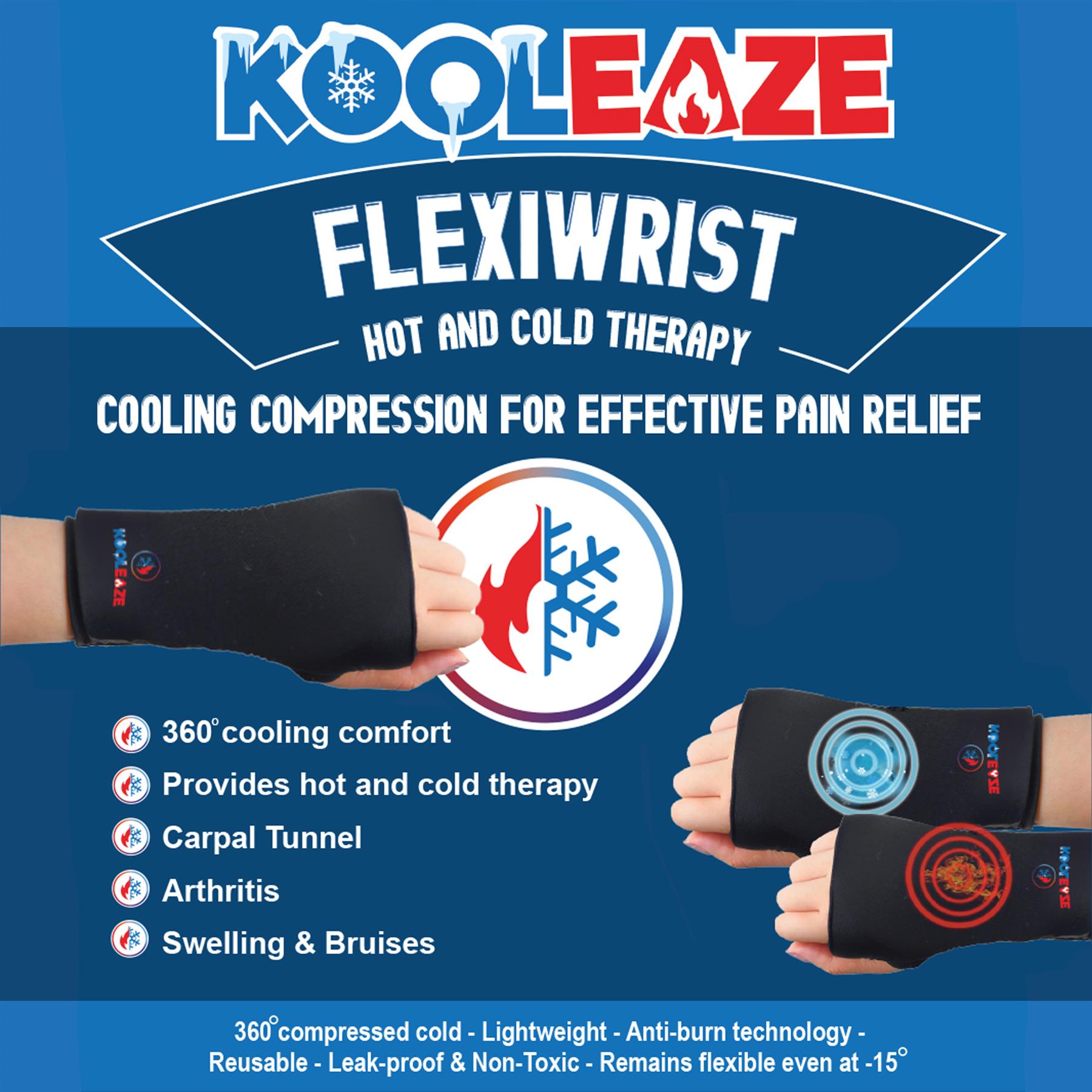 KOOLEAZE Hot / Cold Reusable Gel Ice Compress Pack Swelling Pain Relief Support - Picture 47 of 50