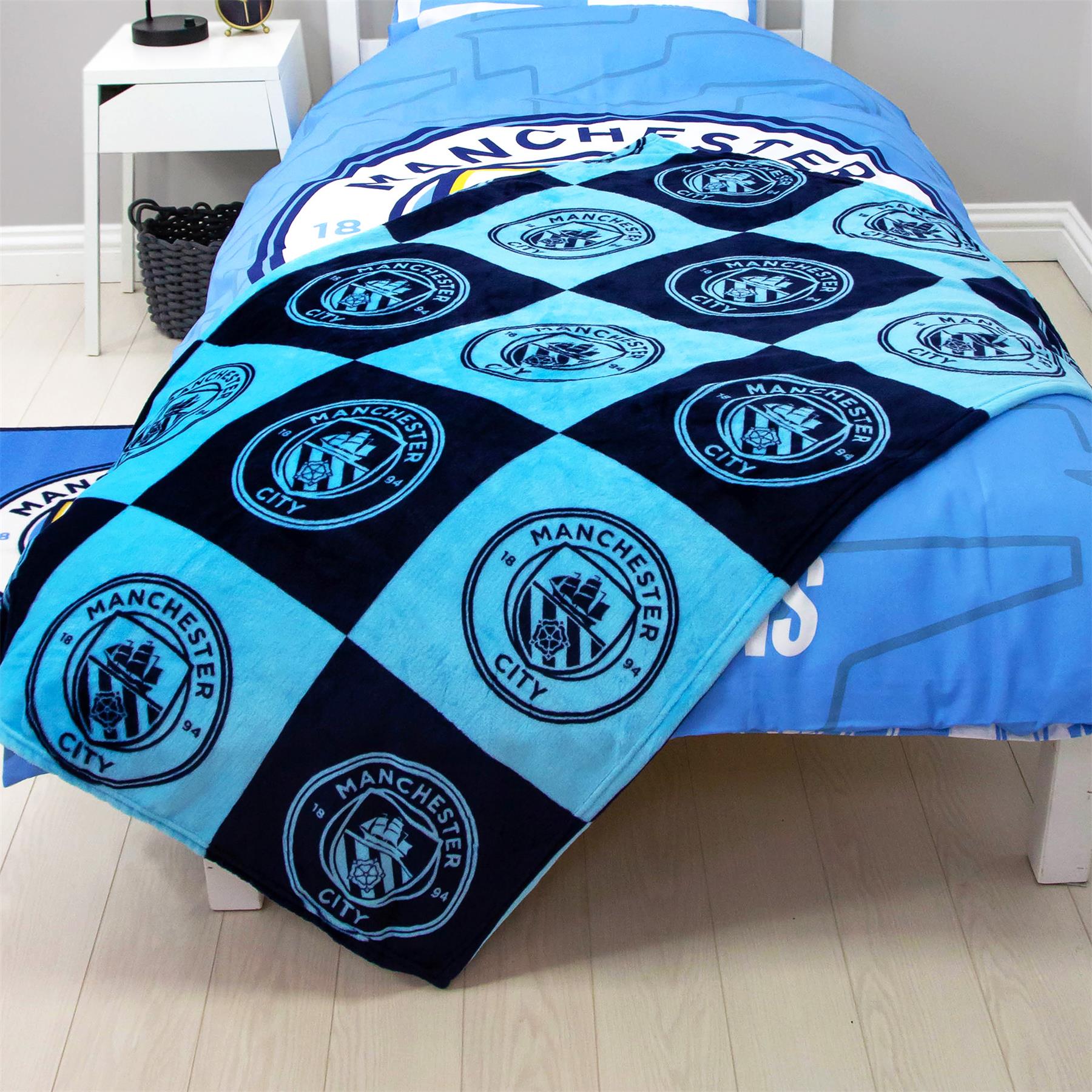 Fundas nórdicas oficiales del Manchester City FC Football Club Merch mantas y más - Imagen 20 de 31