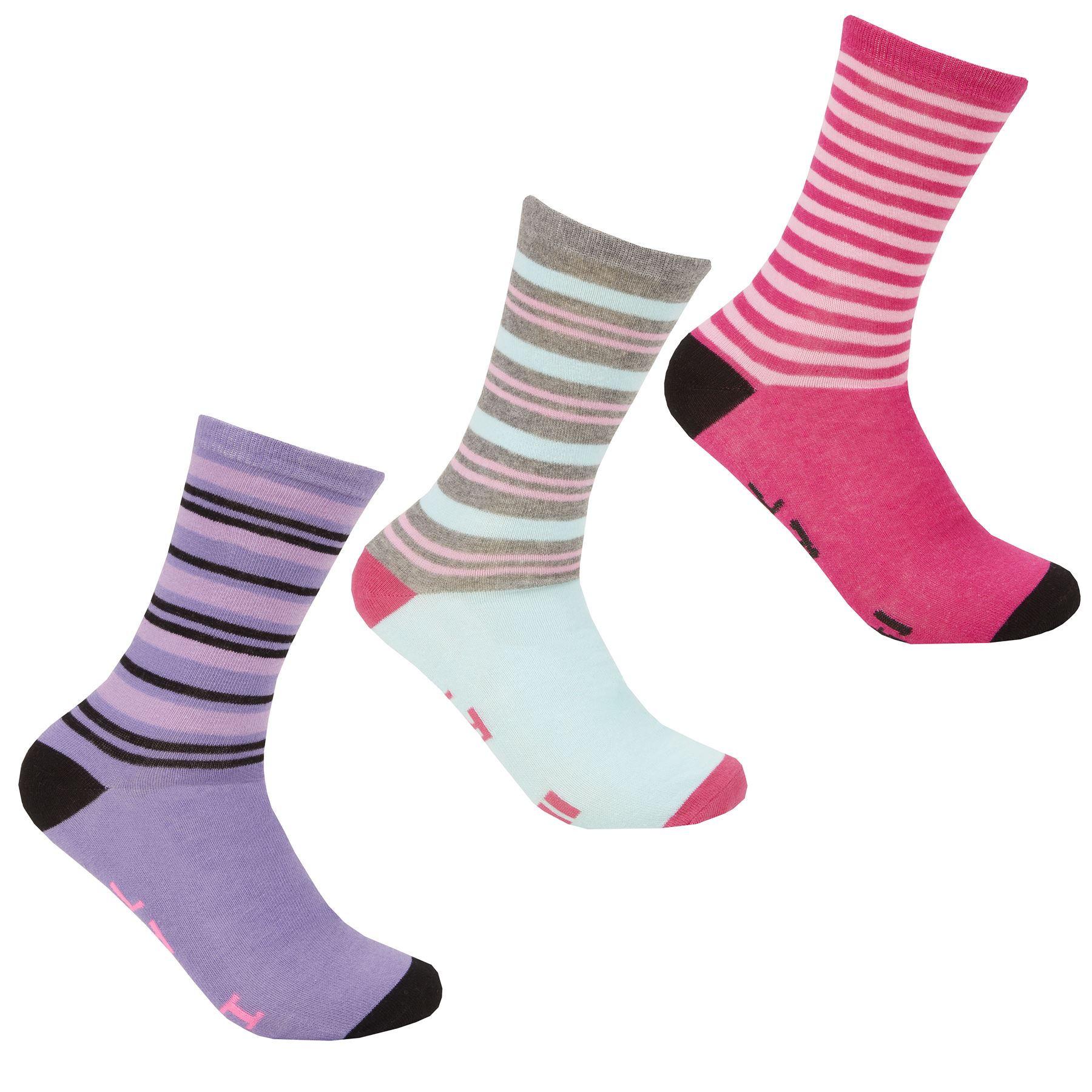 3 Pairs Mens Ladies Rude Slogan Novelty Stripe Cotton Socks 611, 48
