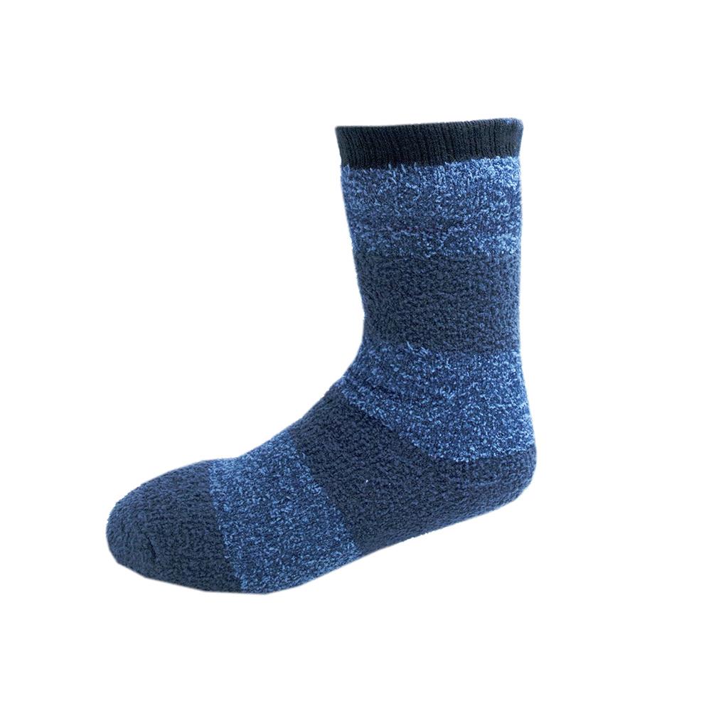Mens Cable Knit Chunky Warm Thermal Slipper Socks Sherpa Lined Non Skid Grip - Picture 8 of 11