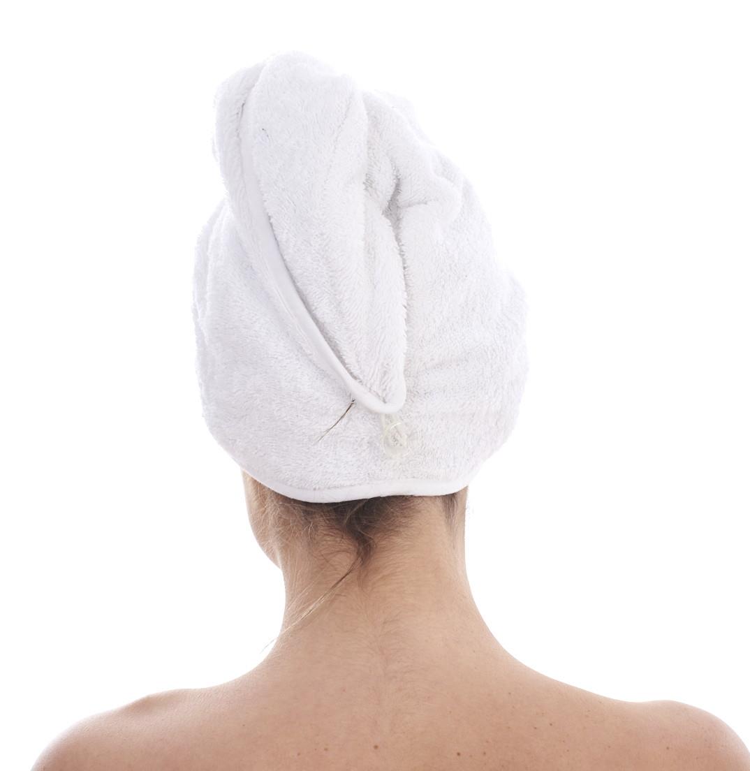 Ladies 3 Pack Luxury Hair Drying Turban Cotton Terry Shower Wrap Towel