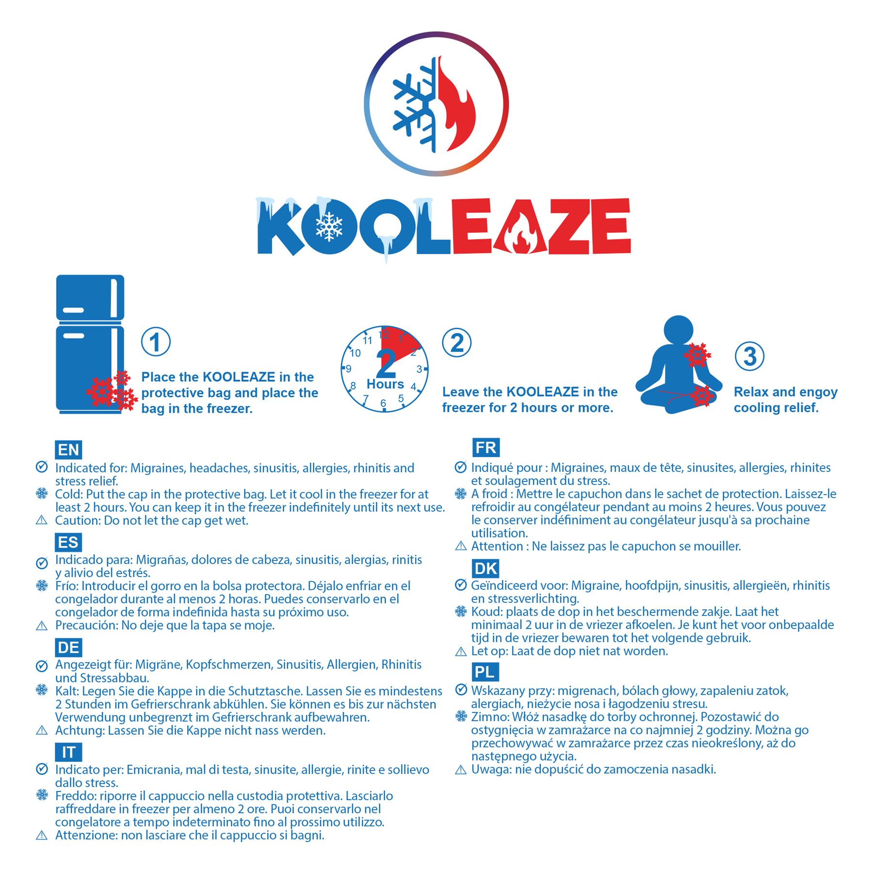 KOOLEAZE Hot / Cold Reusable Gel Ice Compress Pack Swelling Pain Relief Support - Picture 43 of 50