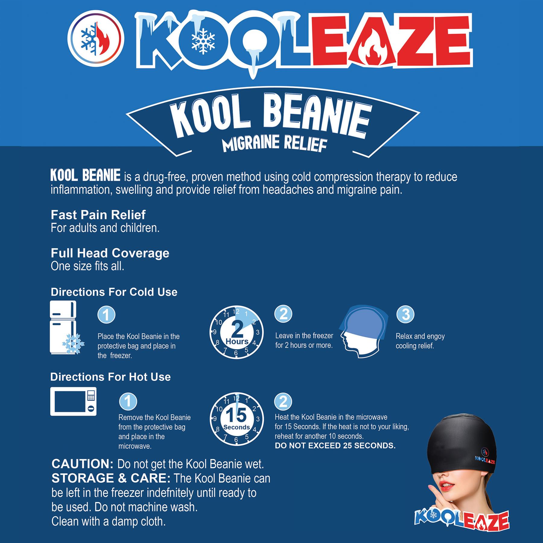 KOOLEAZE Hot / Cold Reusable Gel Ice Compress Pack Swelling Pain Relief Support - Picture 6 of 50