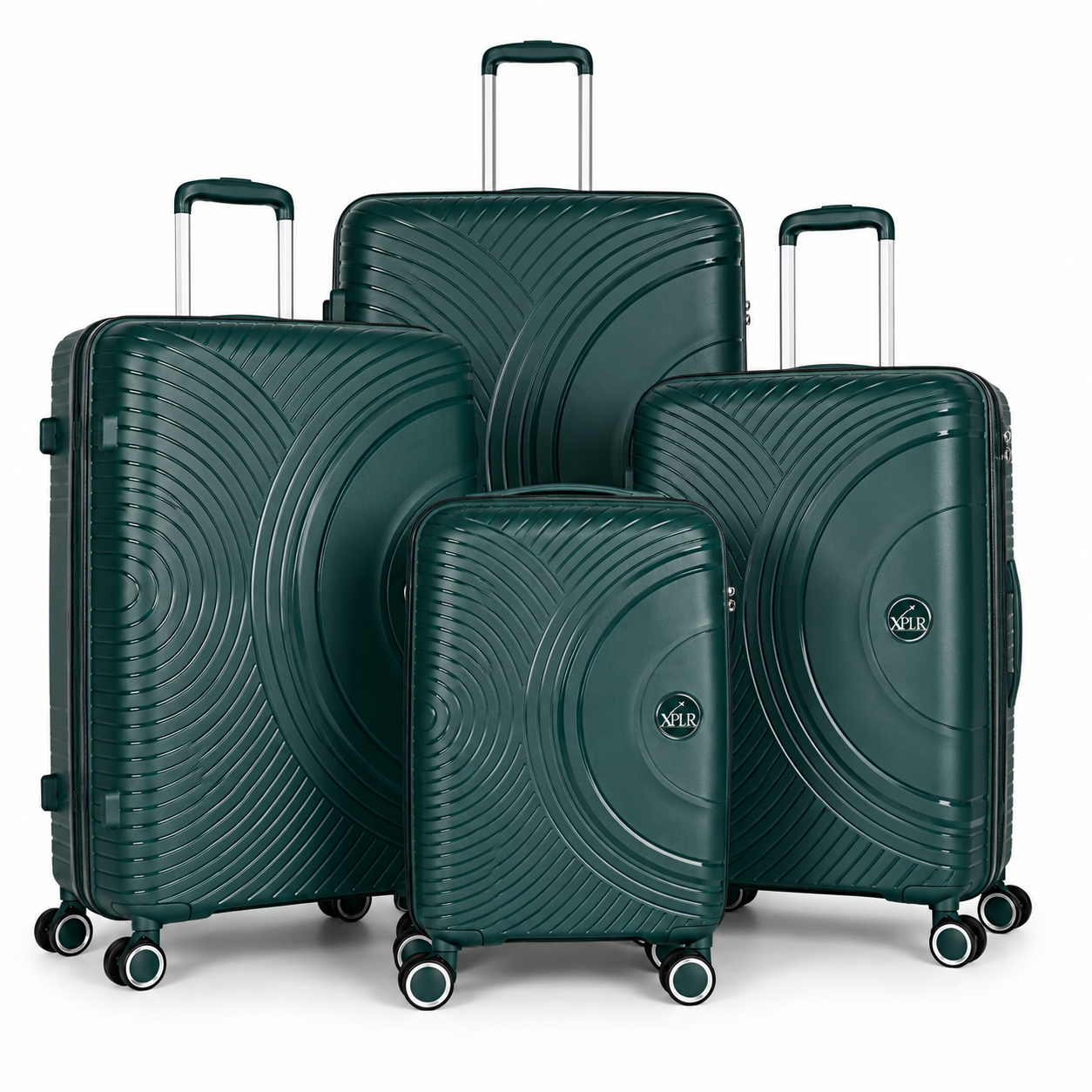 XPLR 3/4 Piece PP Hard Shell Bag Set – Luggage with Large 32” Suitcase Option